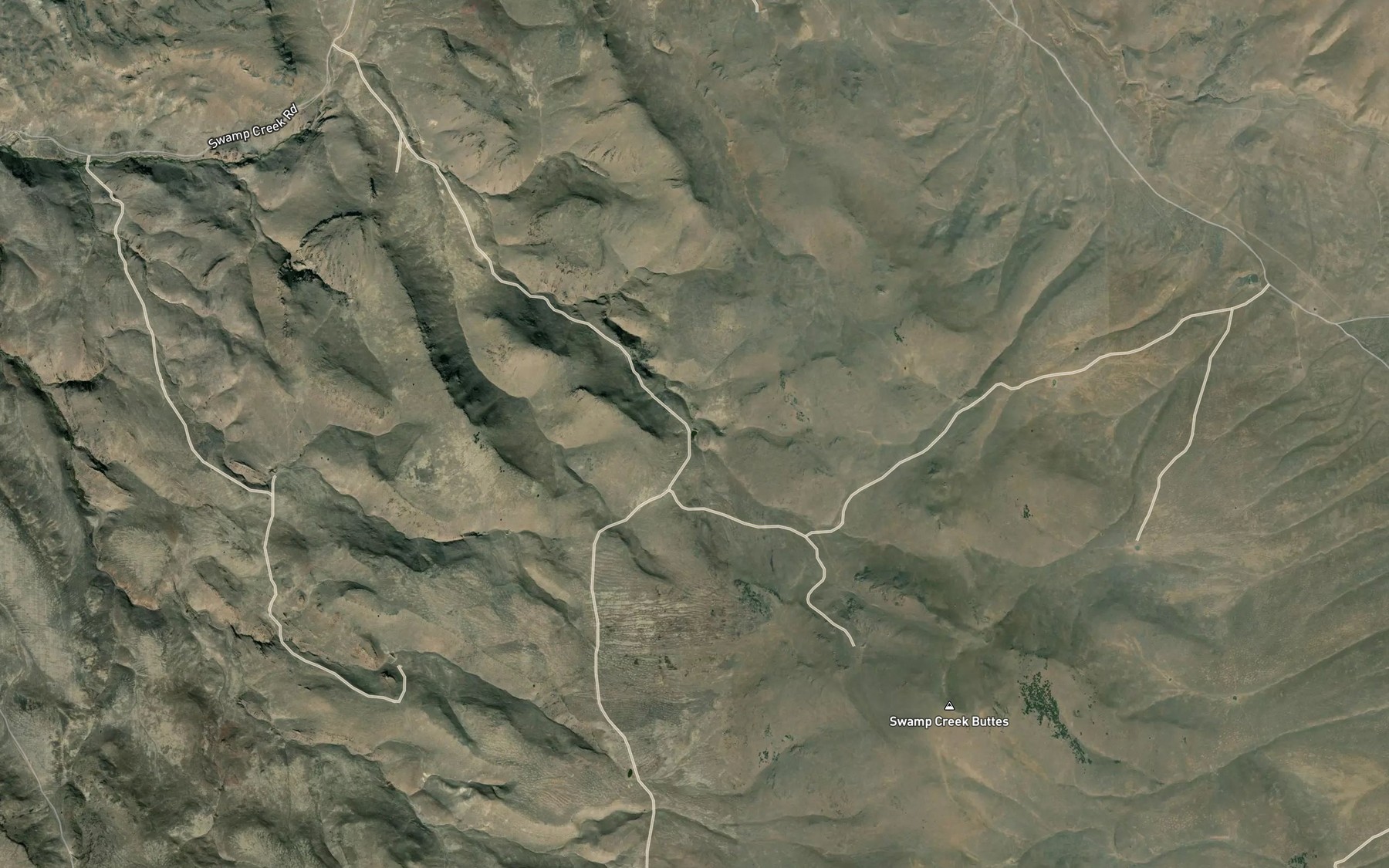 Satellite map of the New Visher Reservoir
