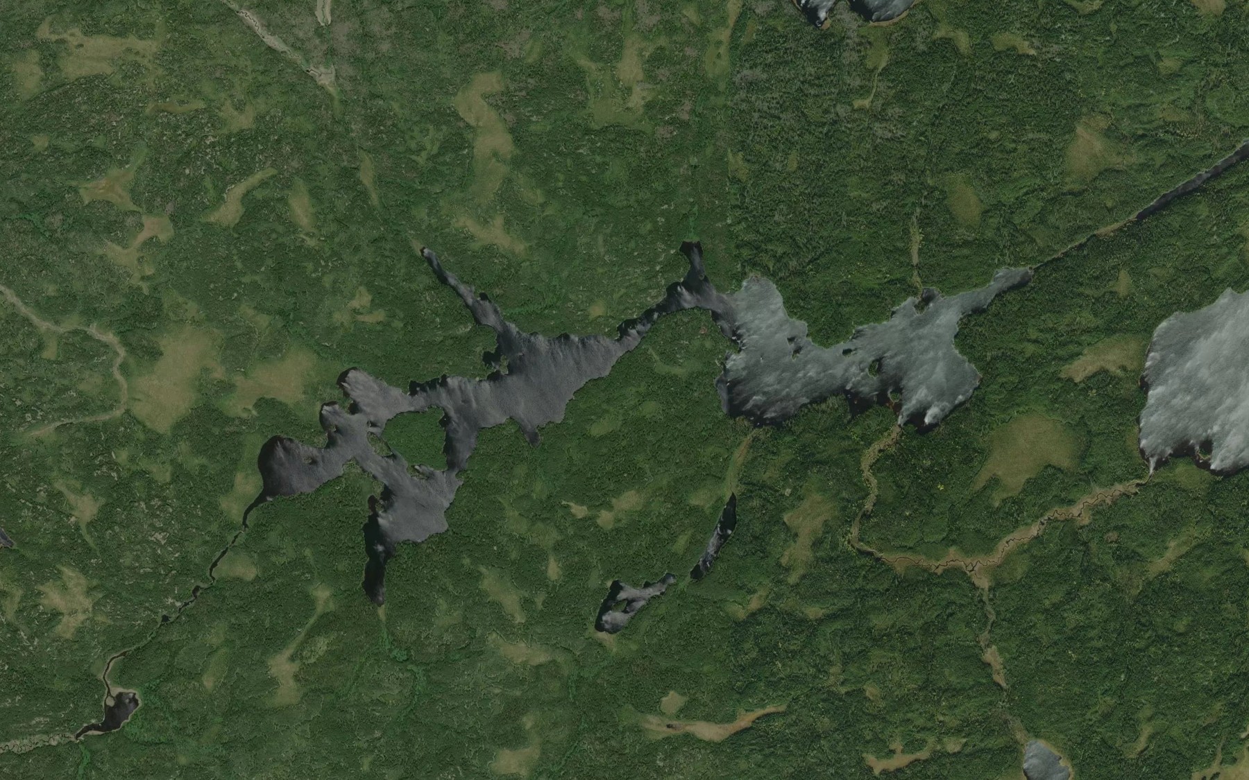 Satellite map of the Turp Lake