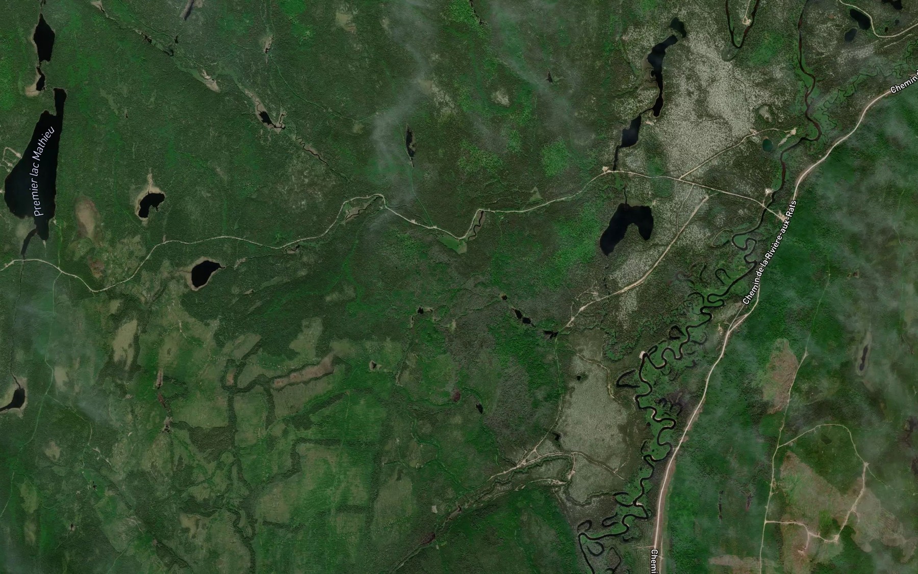 Satellite map of the Ruisseau Arthur