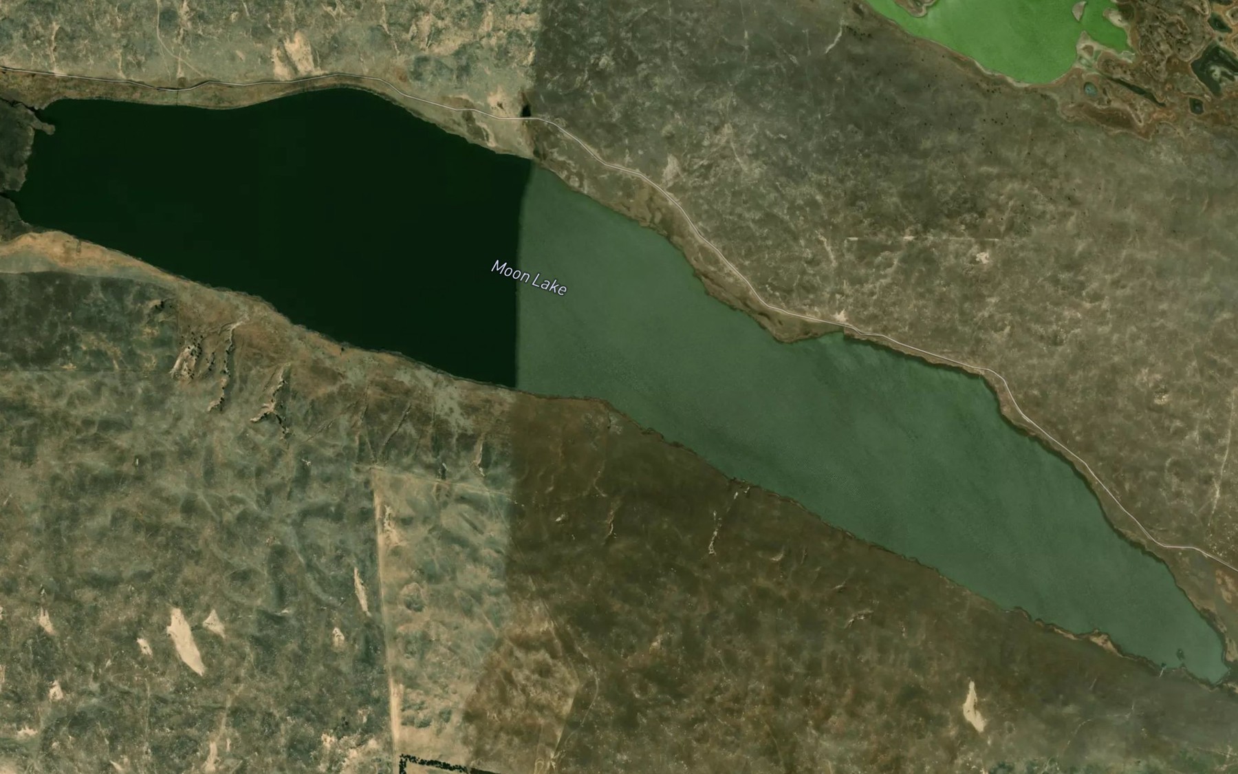 Satellite map of the Moon Lake