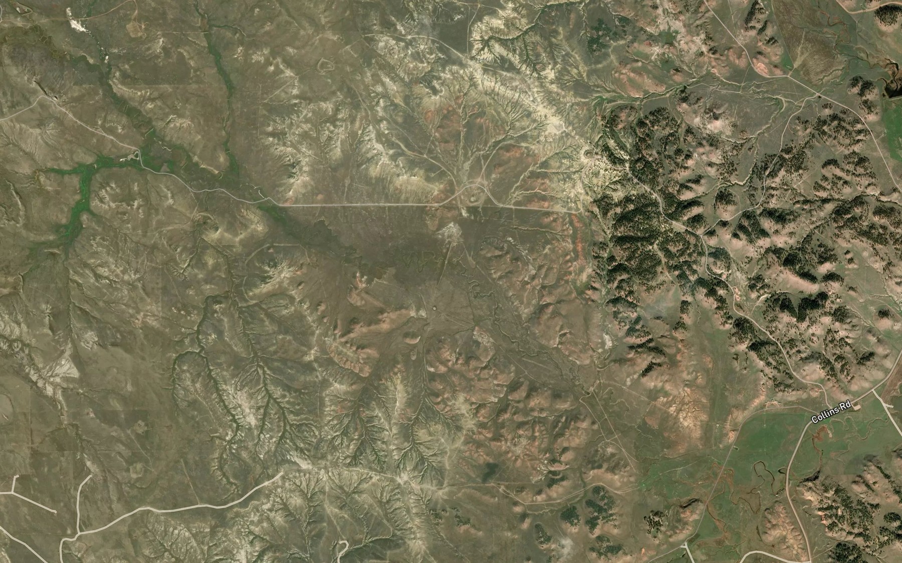 Satellite map of the Norfolk Reservoir