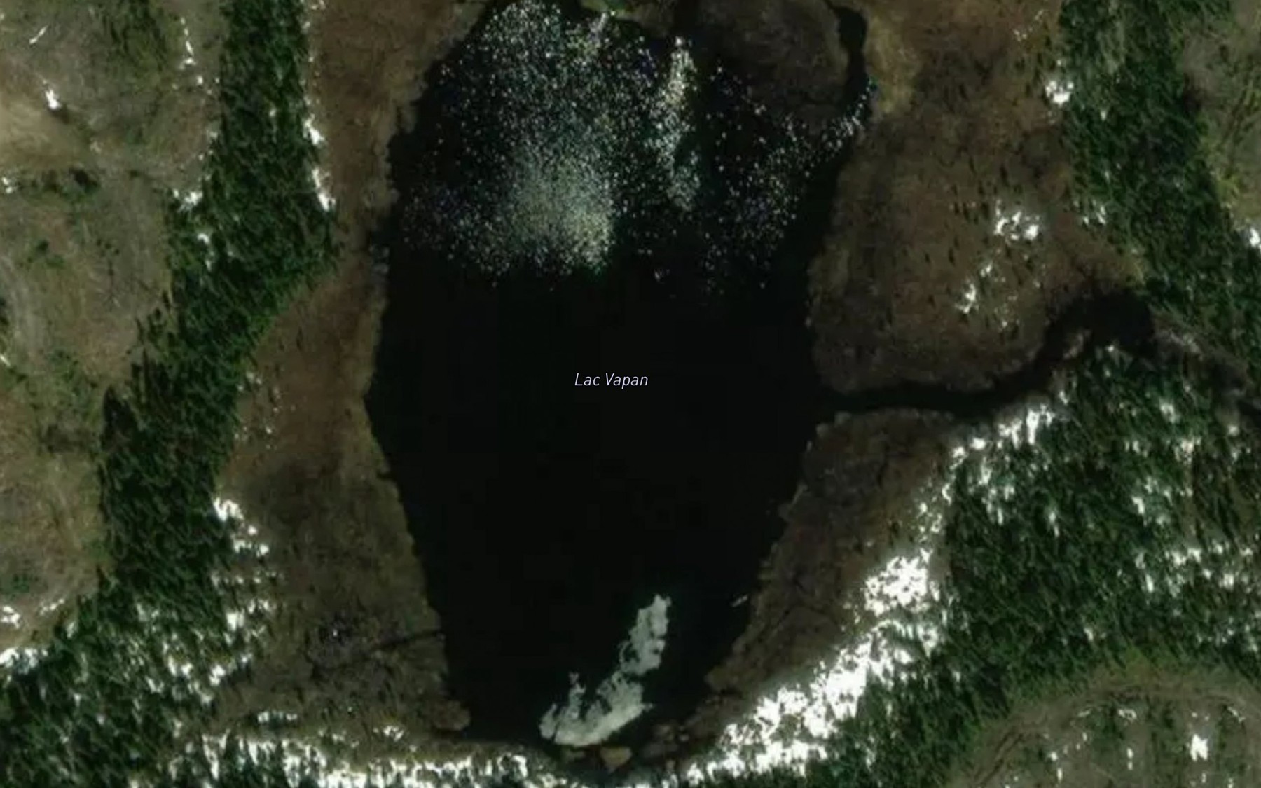 Satellite map of the Lac Vapan