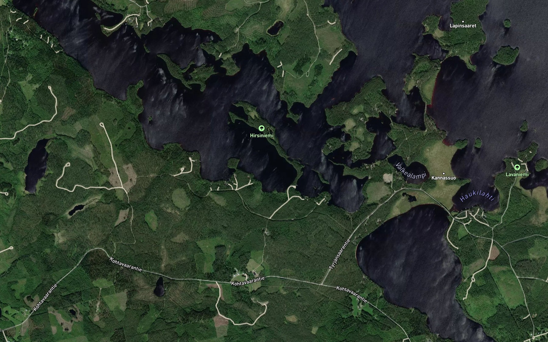 Satellite map of the Kirkkolahti