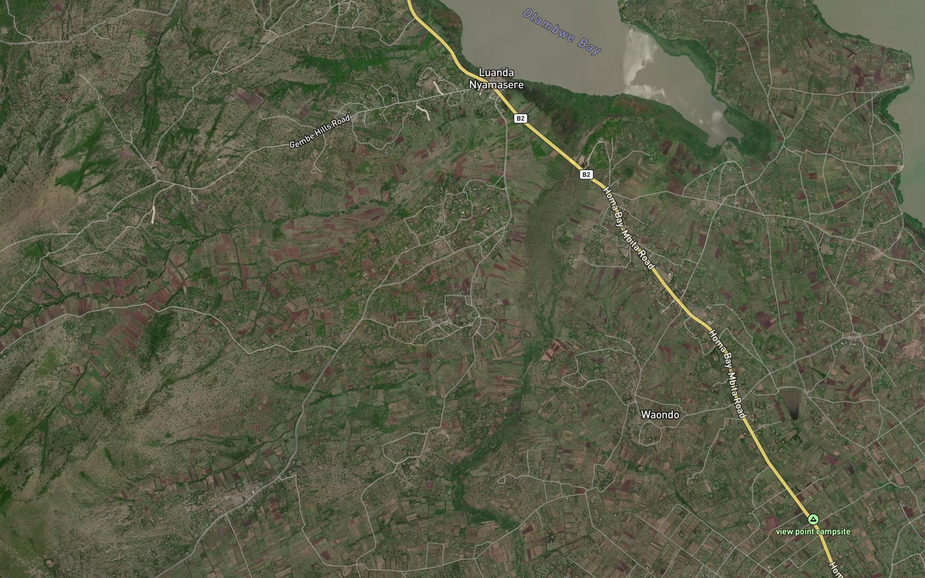 Satellite map of the Olando