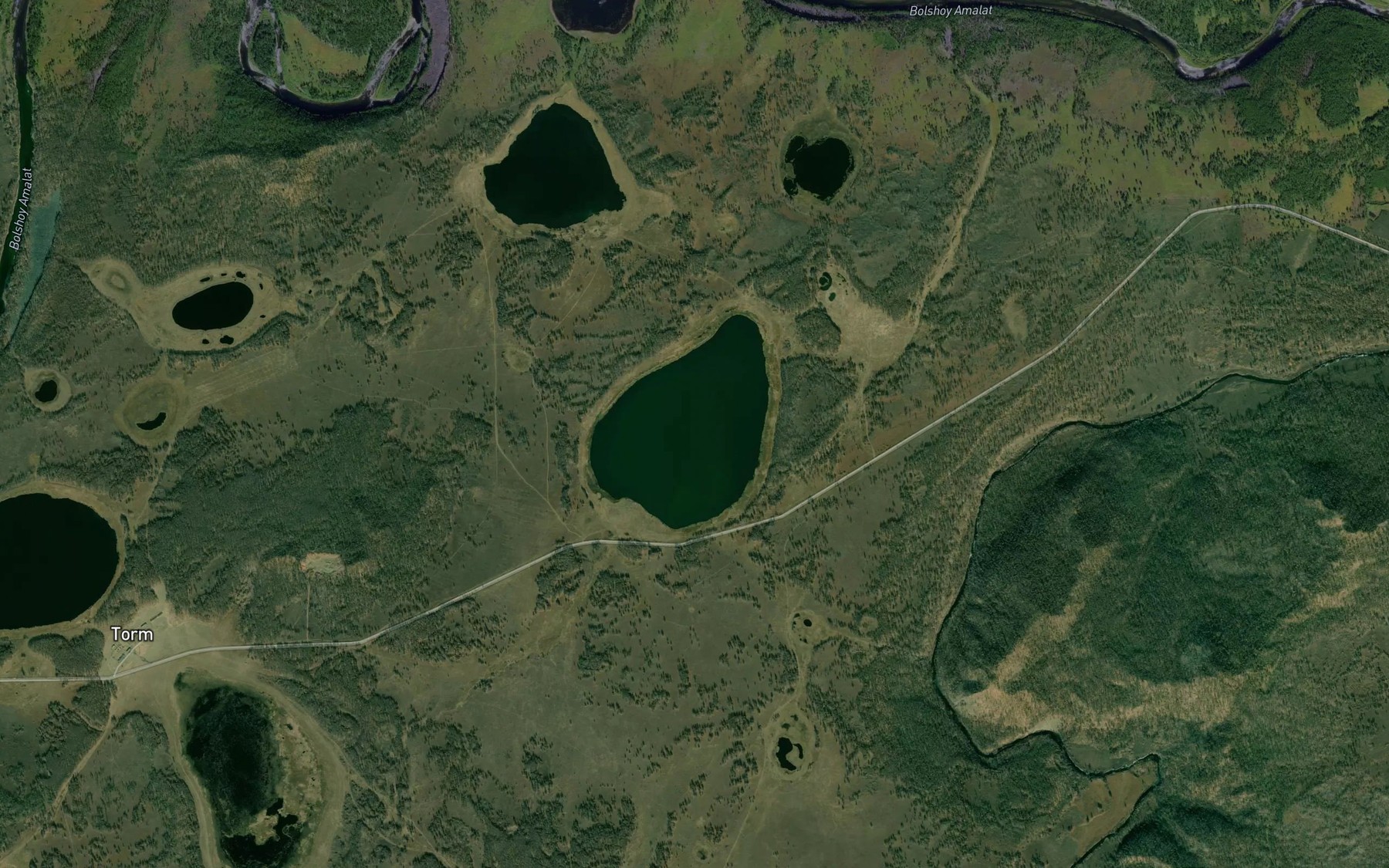 Satellite map of the Ozero Kholentyy