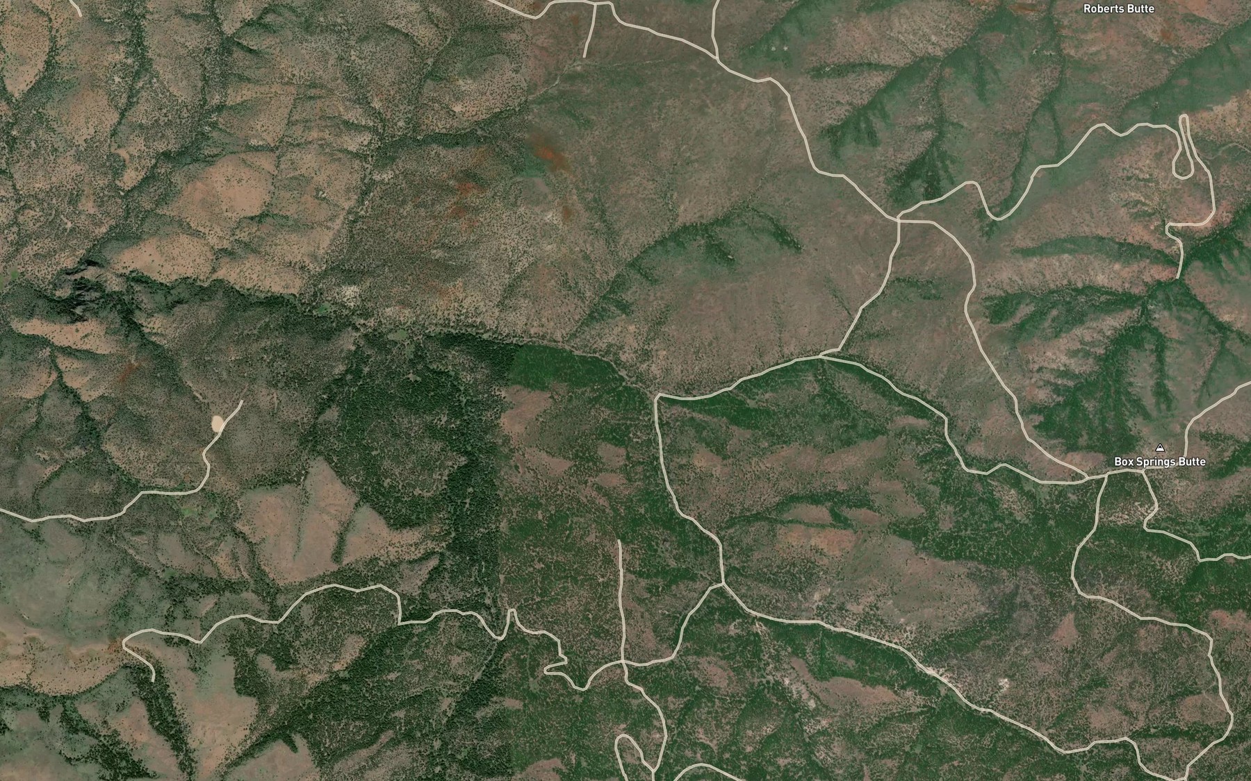 Satellite map of the South Amity Creek