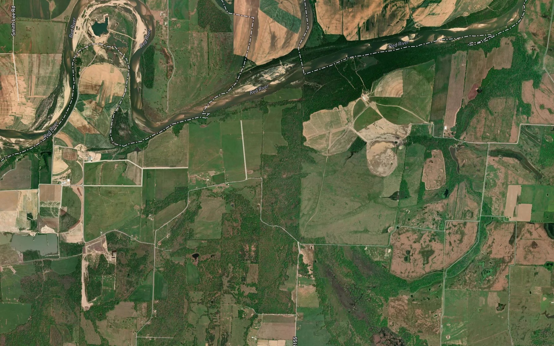 Satellite map of the Mud Branch