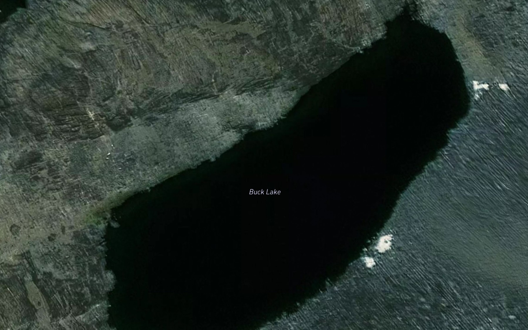 Satellite map of the Buck Lake