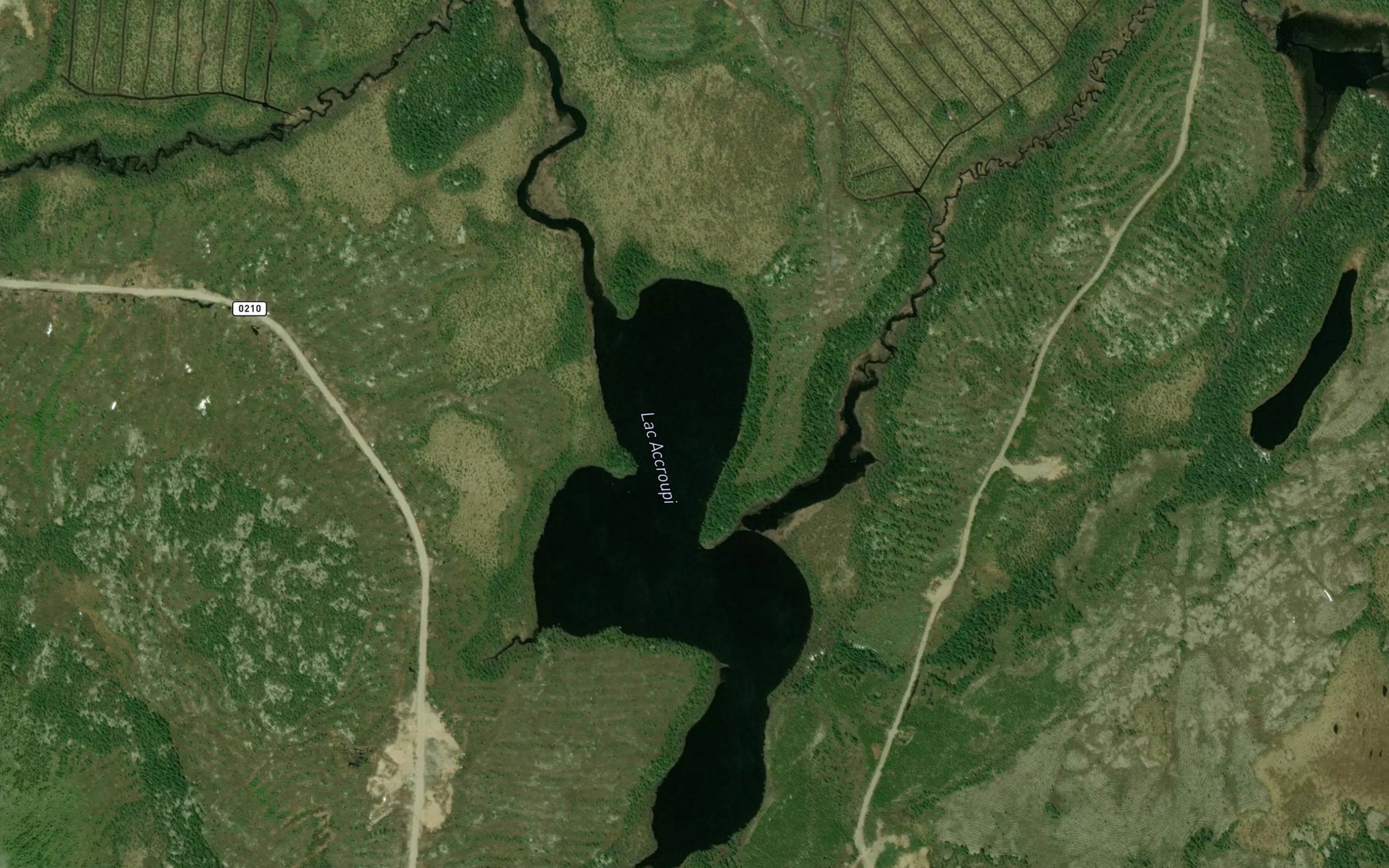 Satellite map of the Lac Accroupi