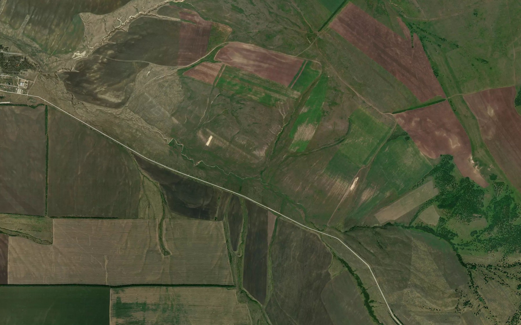 Satellite map of the Ovrag Sukhaya Berezovka