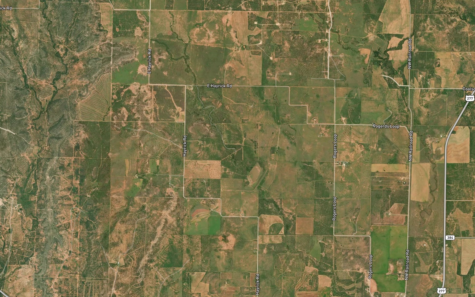 Satellite map of the Soil Conservation Service Site 2 Reservoir