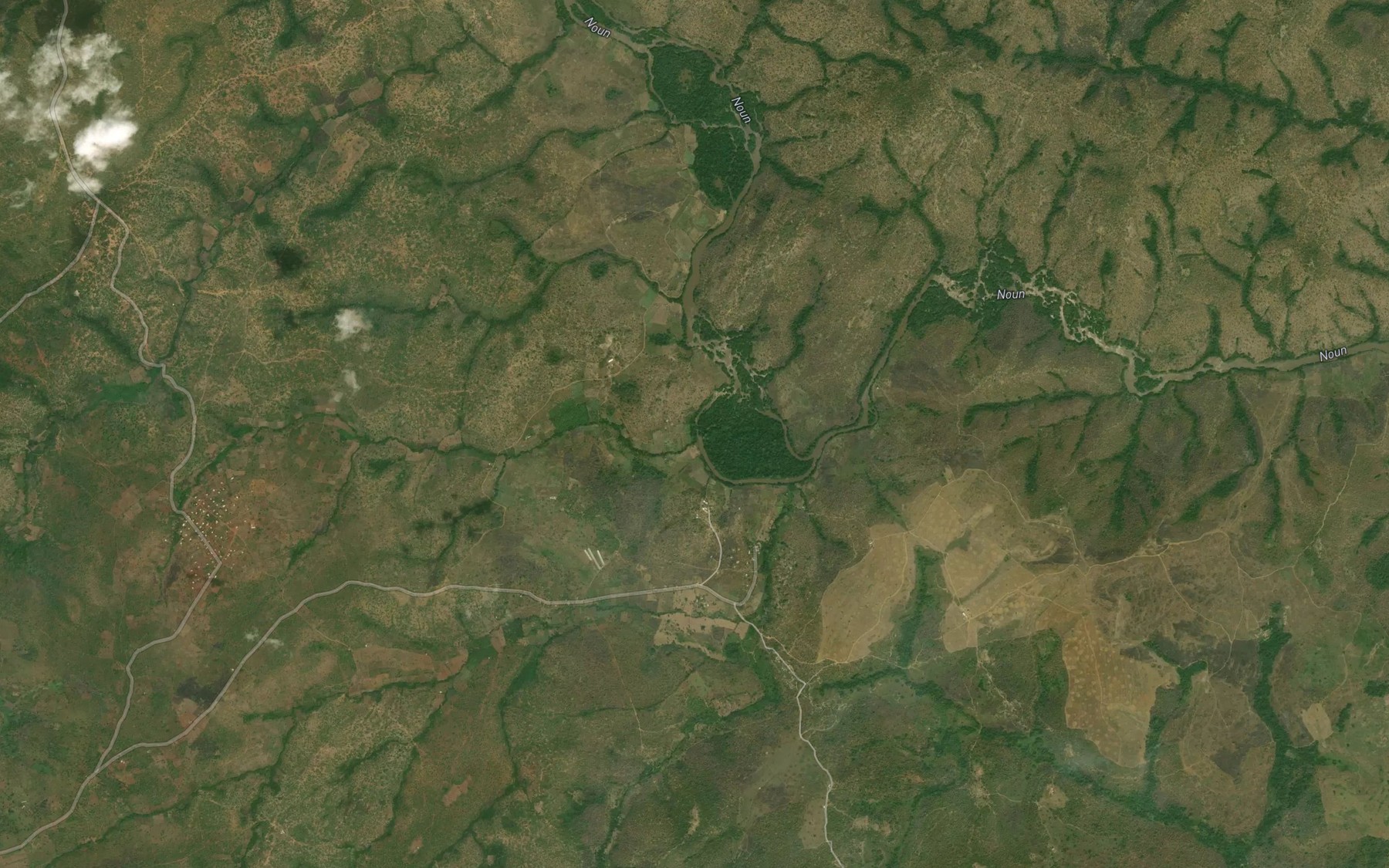 Satellite map of the Ndim