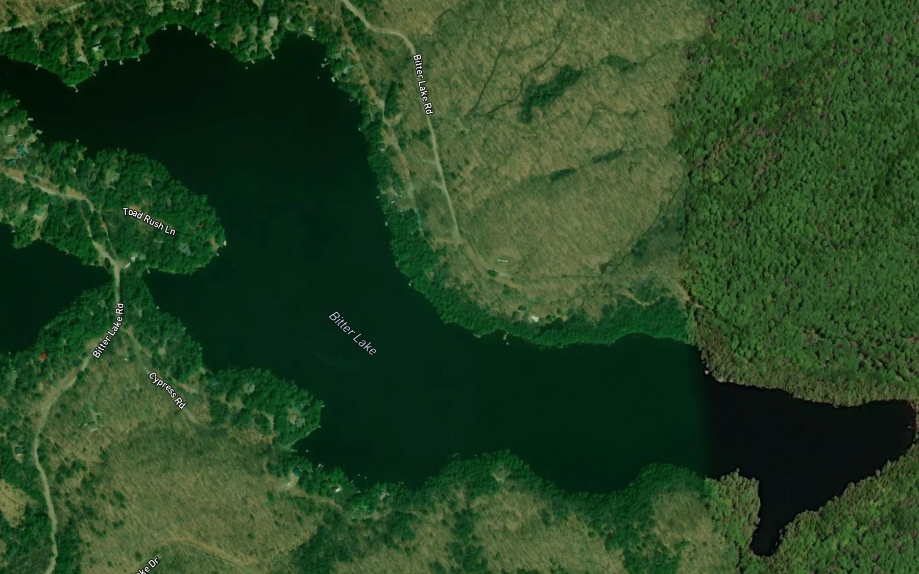 Satellite map of the Bitter Lake