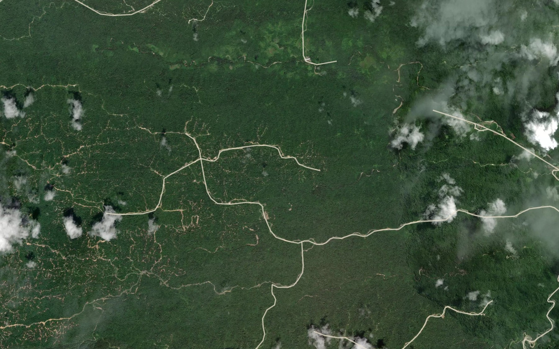Satellite map of the Sungai Riong
