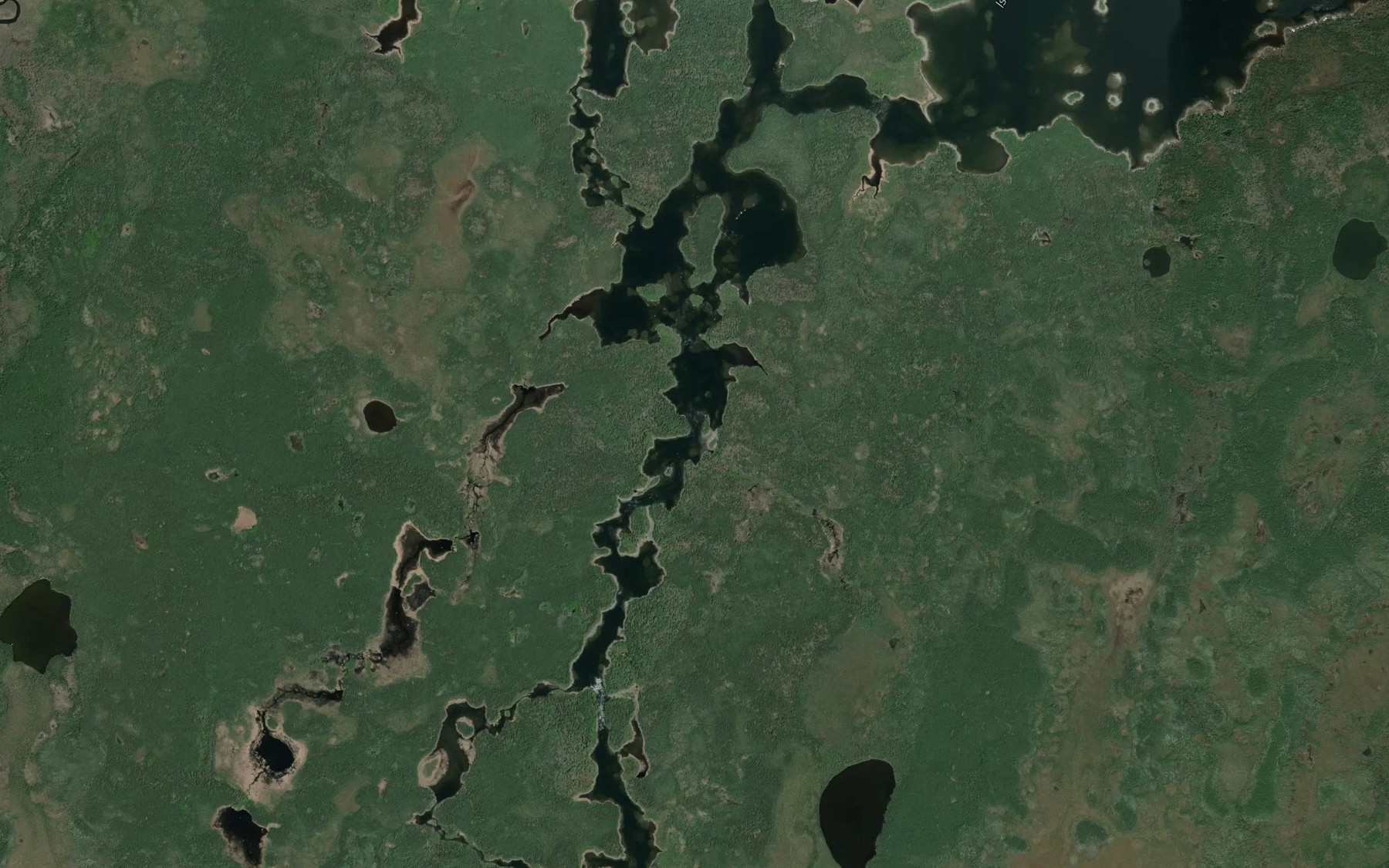 Satellite map of the Kanuchuanus Rapids