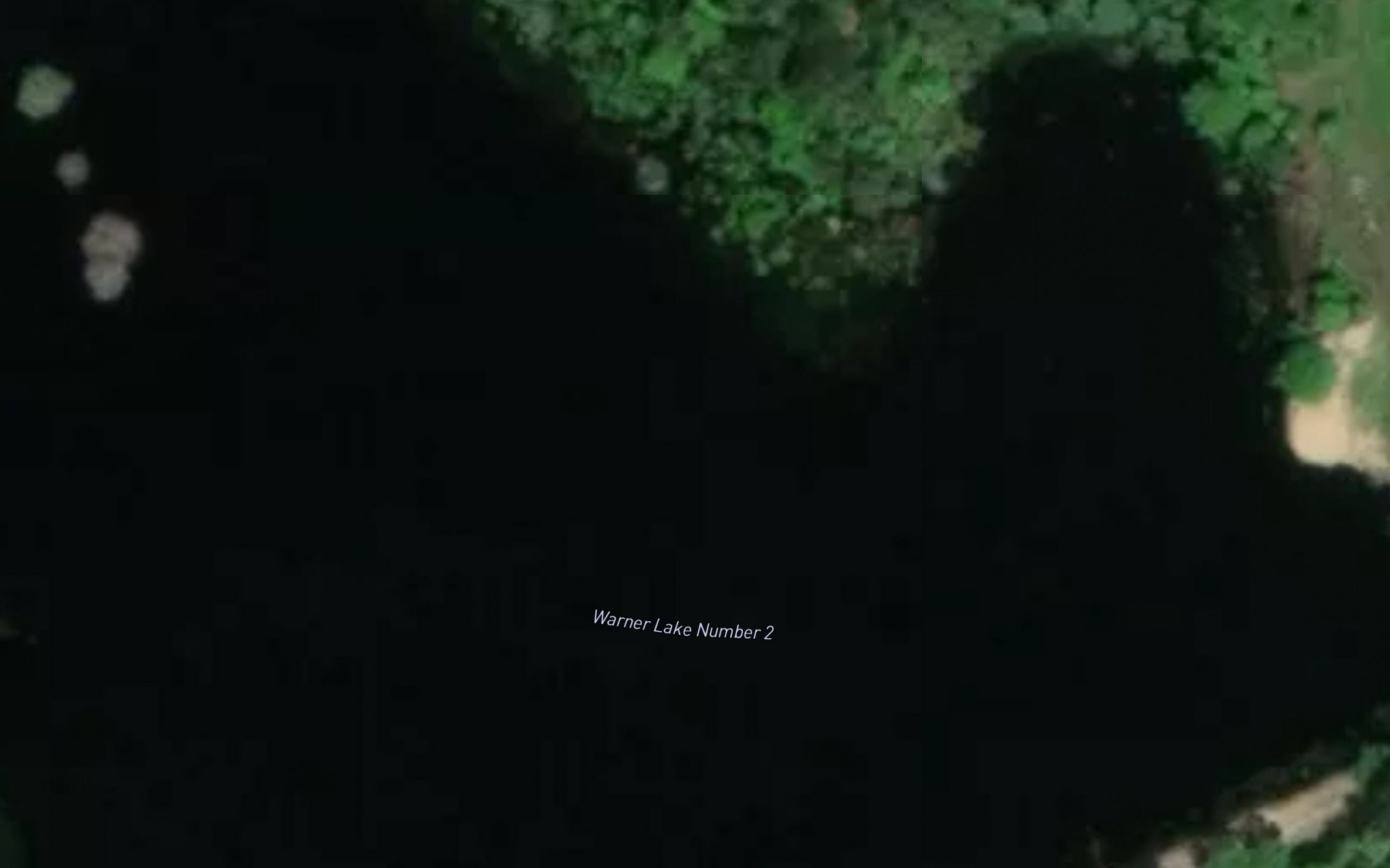 Satellite map of the Warner Lake Number 2