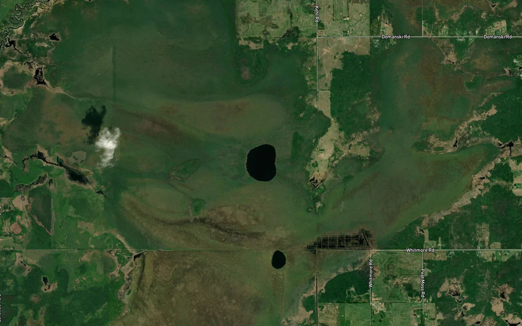 Satellite map of the Kehl Lake