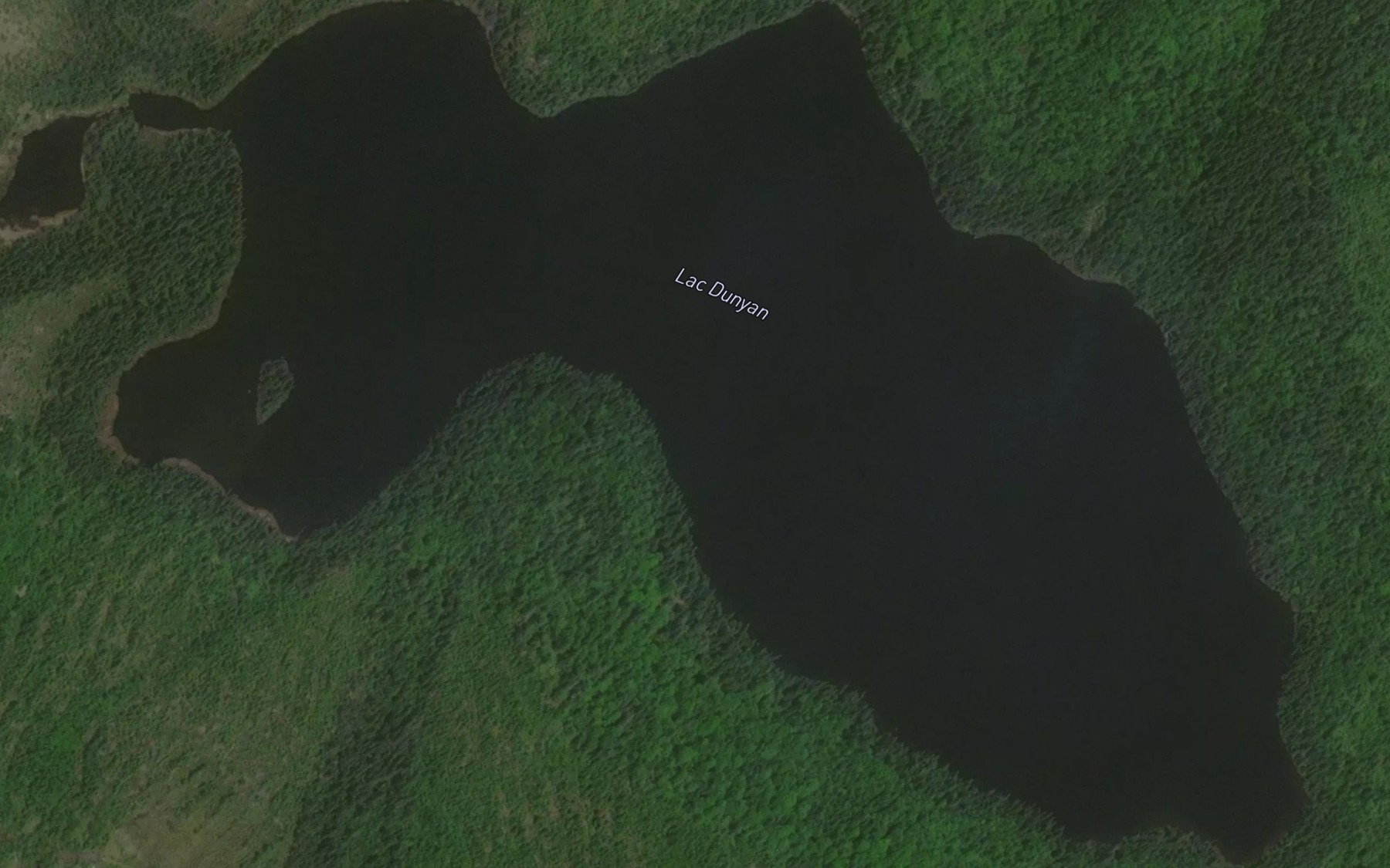 Satellite map of the Lac Dunyan