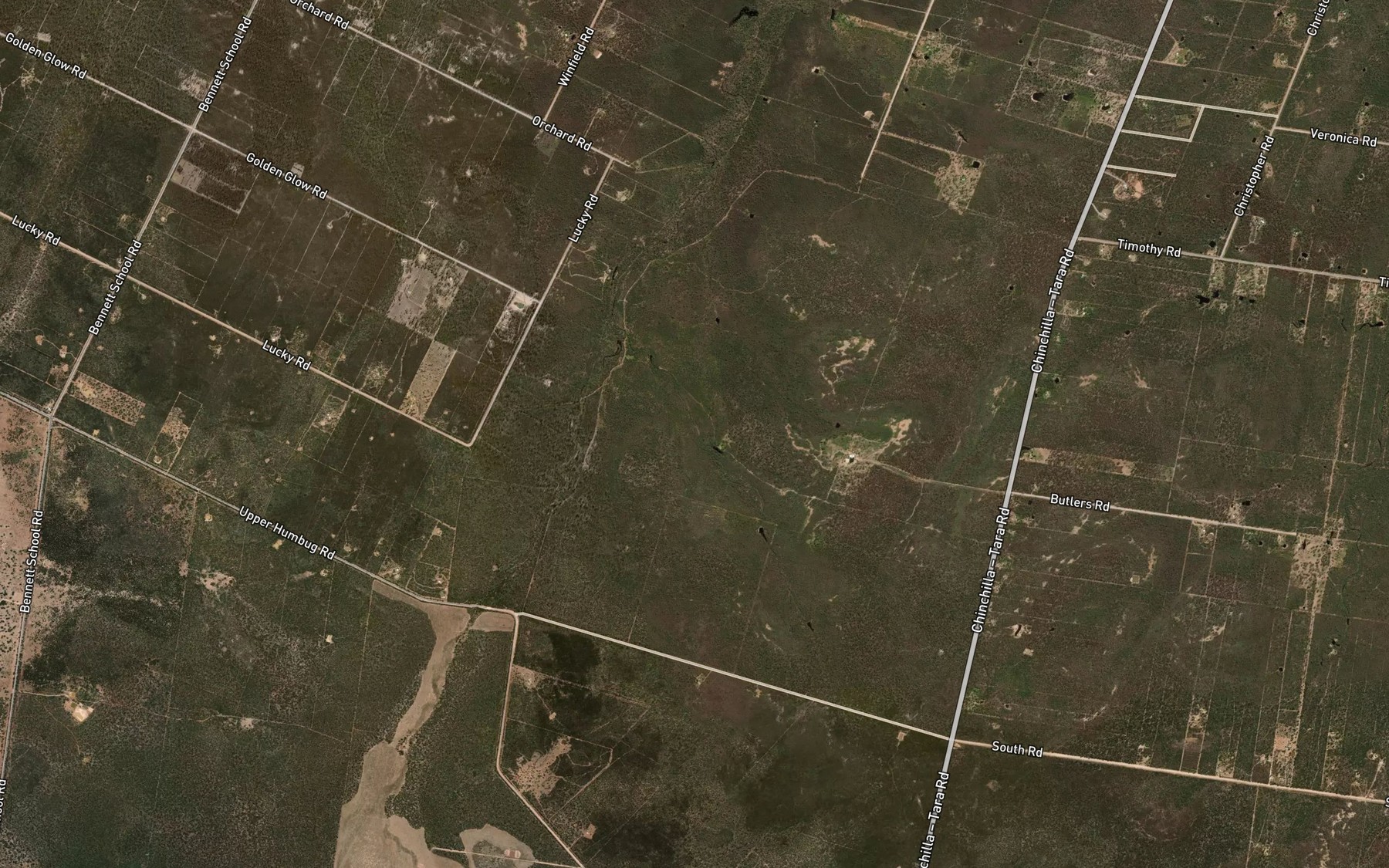 Satellite map of the Lawson Gully