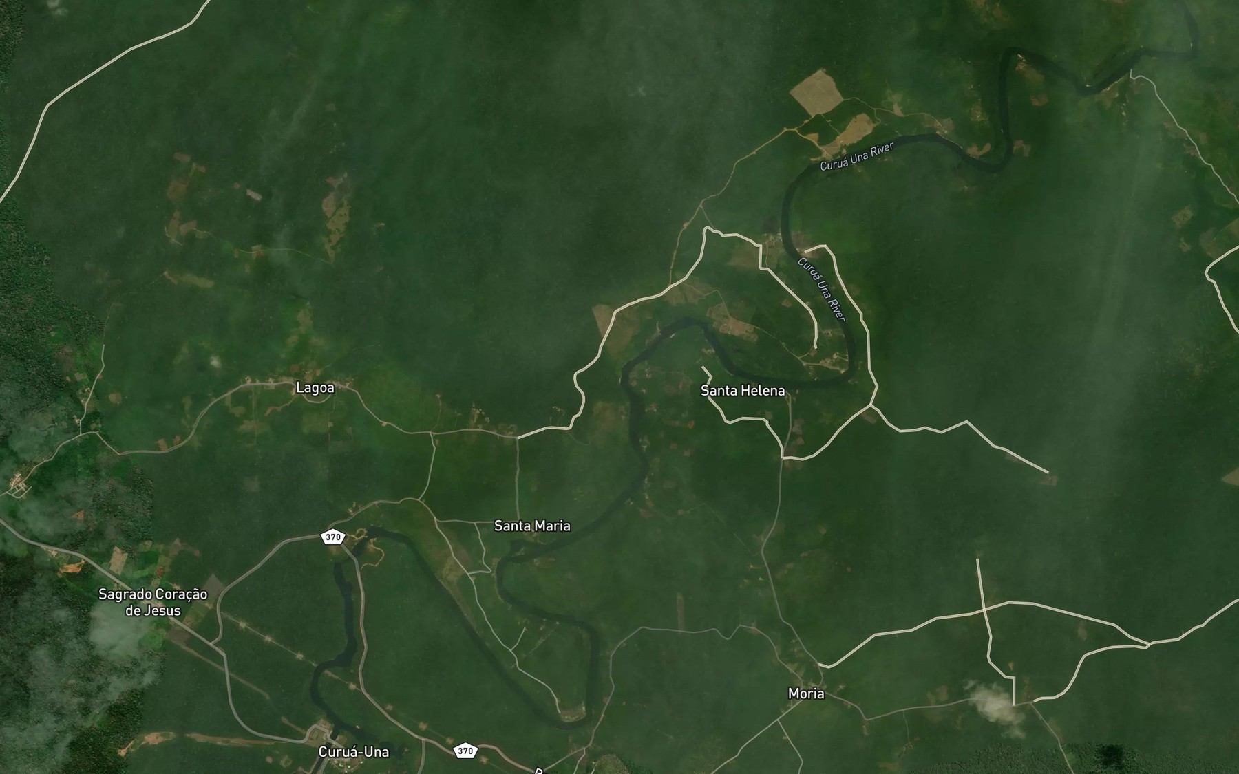 Satellite map of the Igarape Guarana