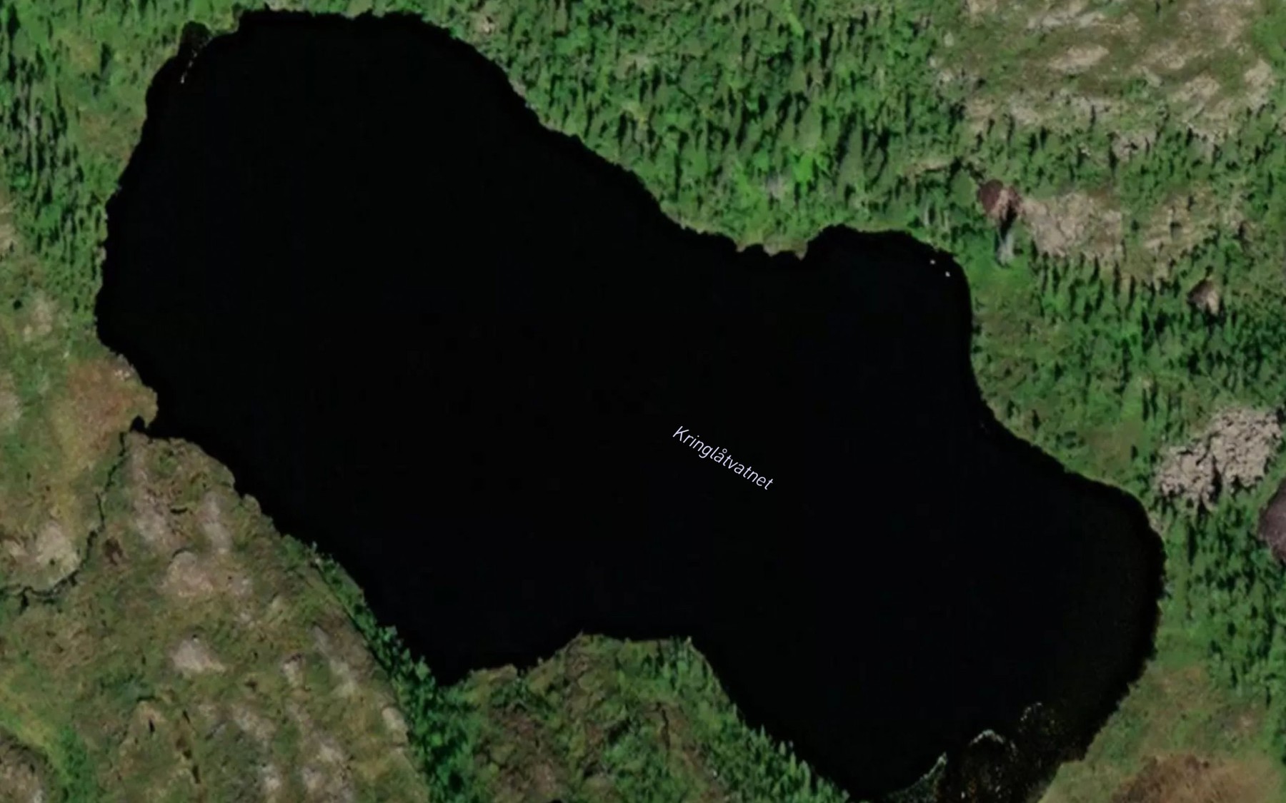 Satellite map of the Kringlevatnet