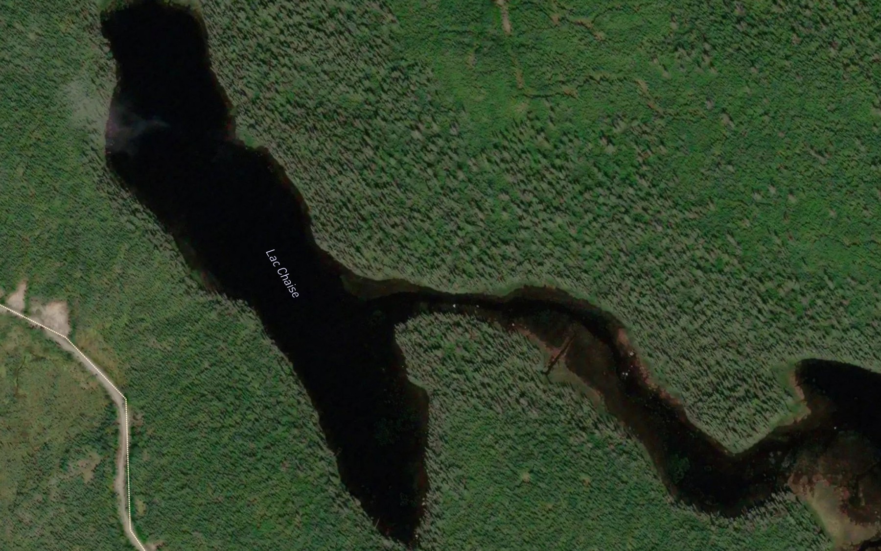 Satellite map of the Lac Chaise