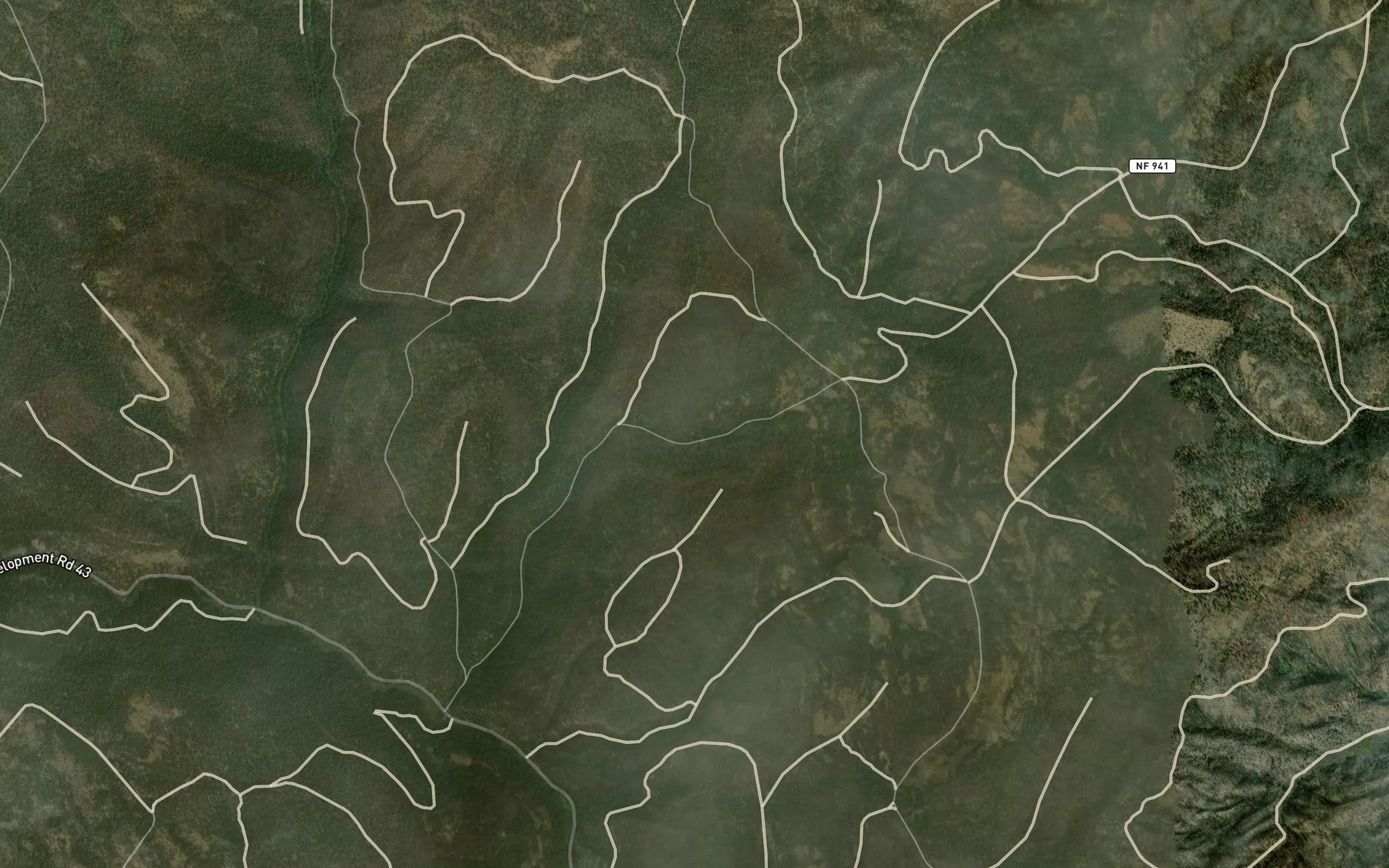 Satellite map of the Doorbell Spring