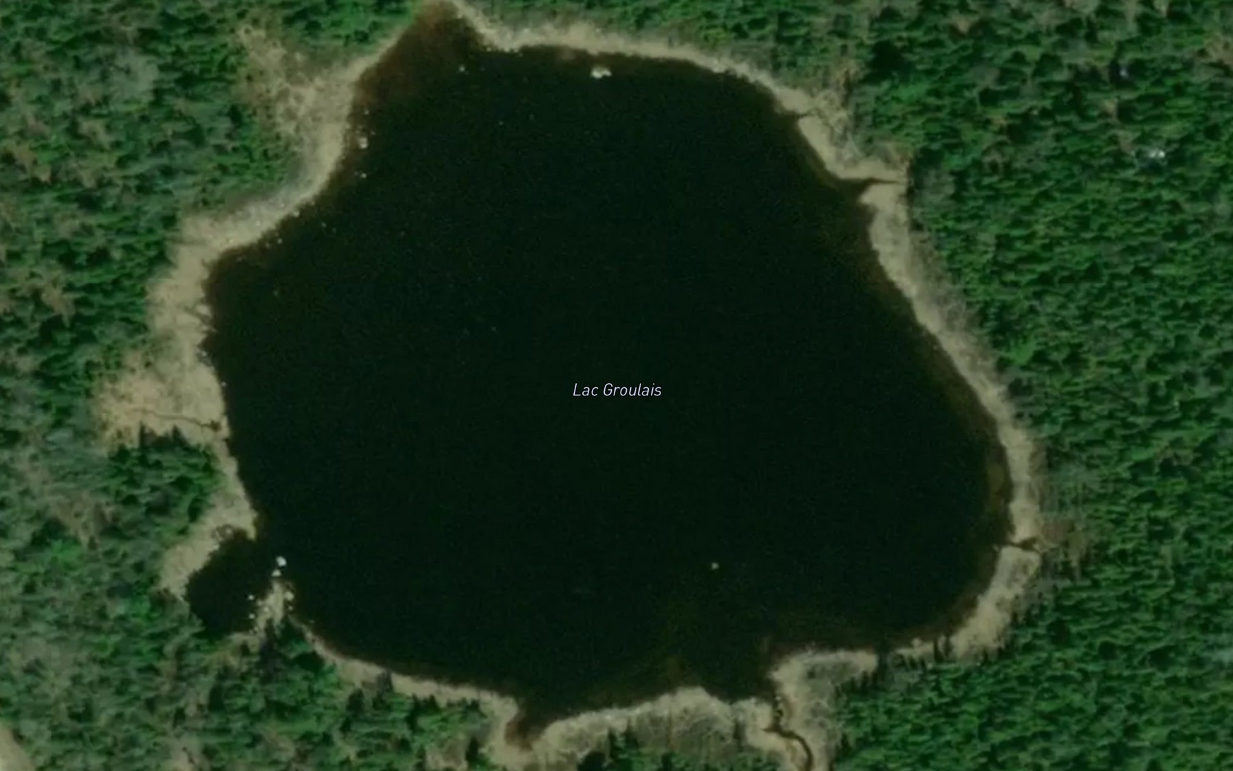 Satellite map of the Lac Groulais