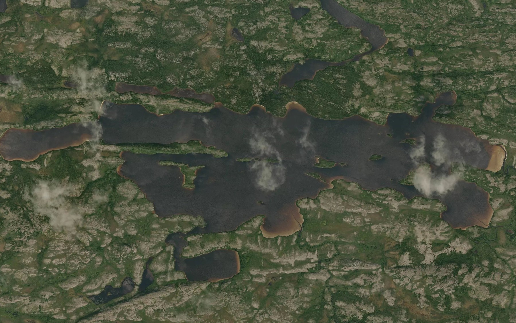 Satellite map of the Lac Sapuminchis