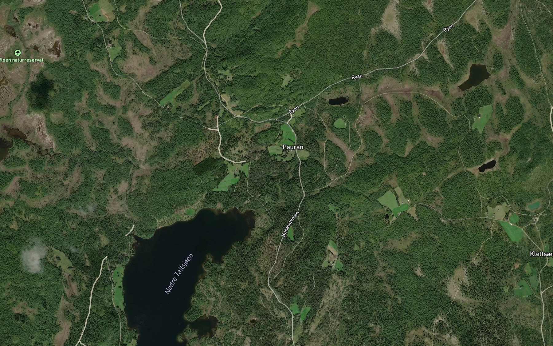Satellite map of the Vangsbekken