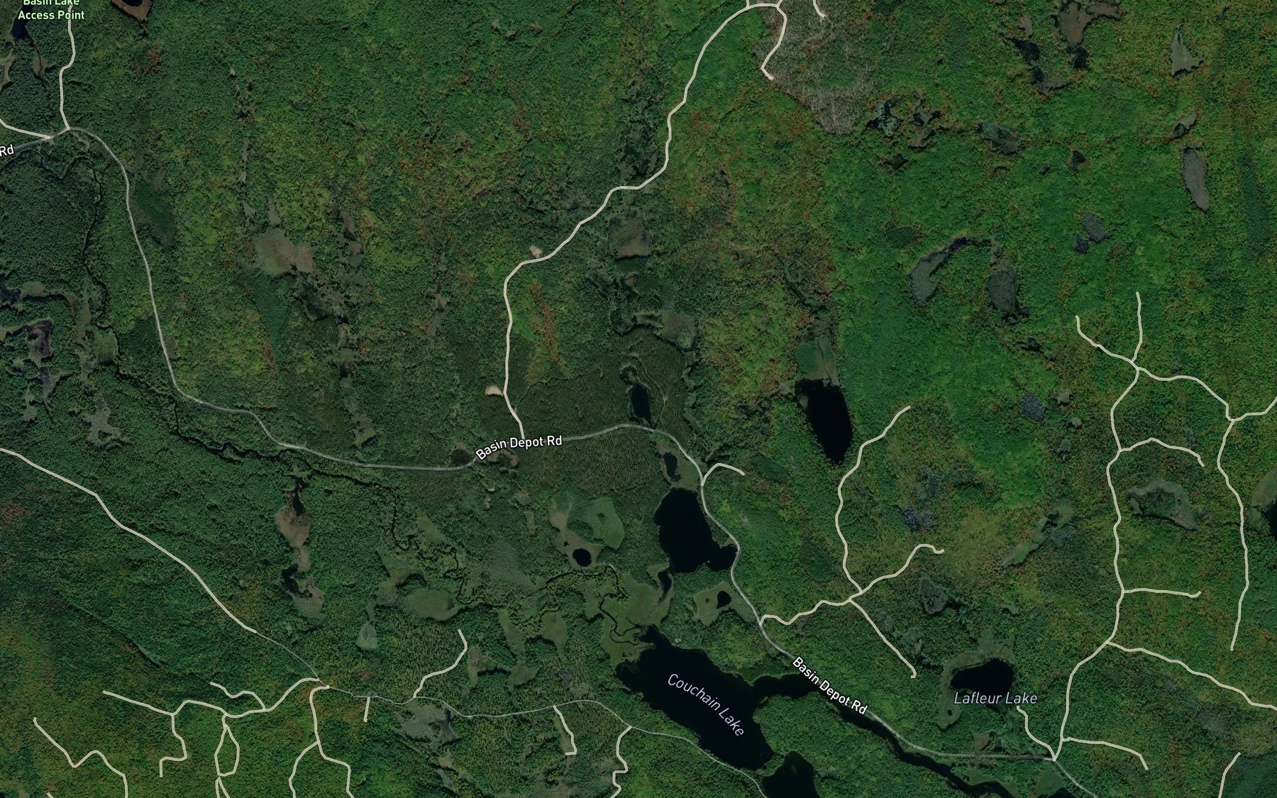 Satellite map of the Argue Lake