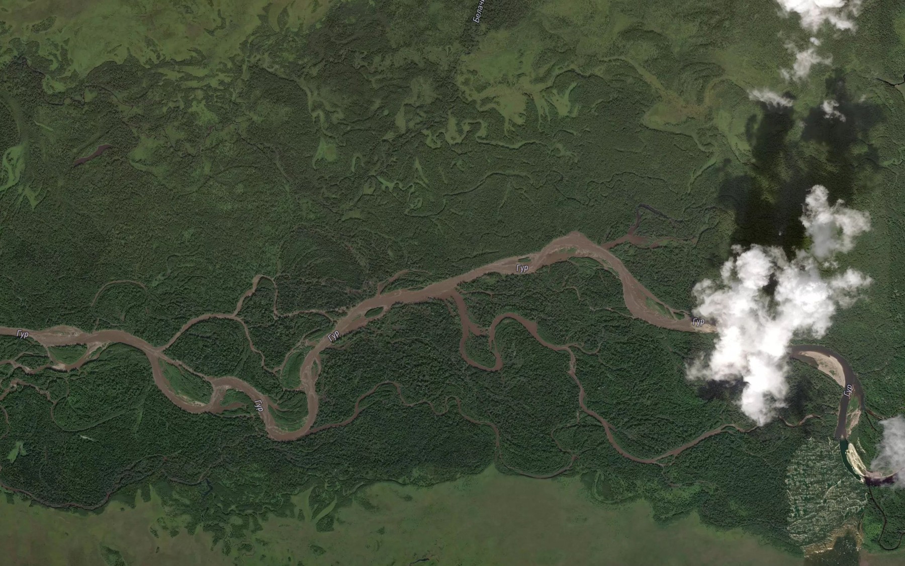 Satellite map of the Khodzhar Pervyy