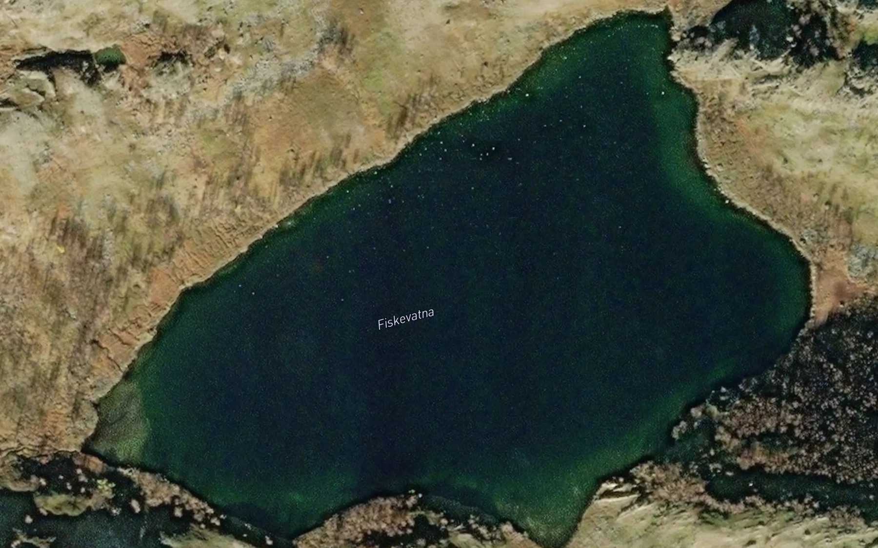 Satellite map of the Fiskevatna