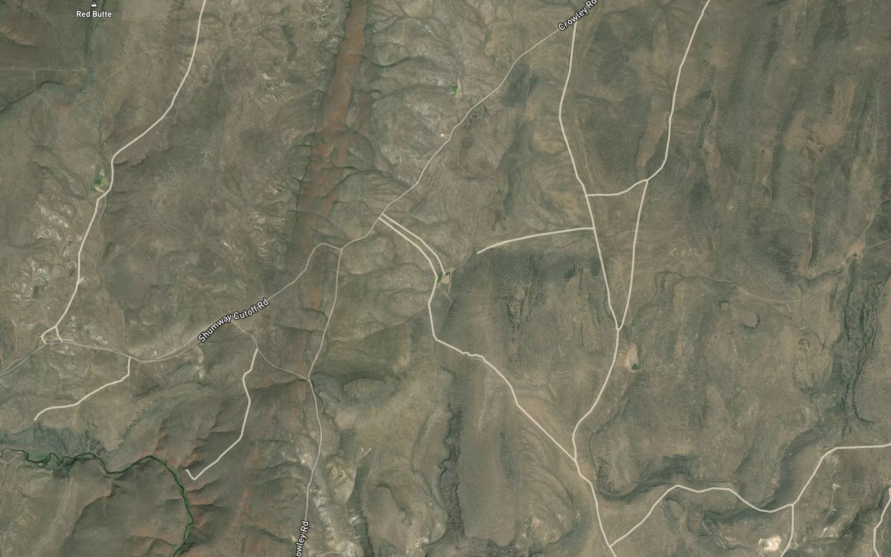 Satellite map of the Windy Reservoir