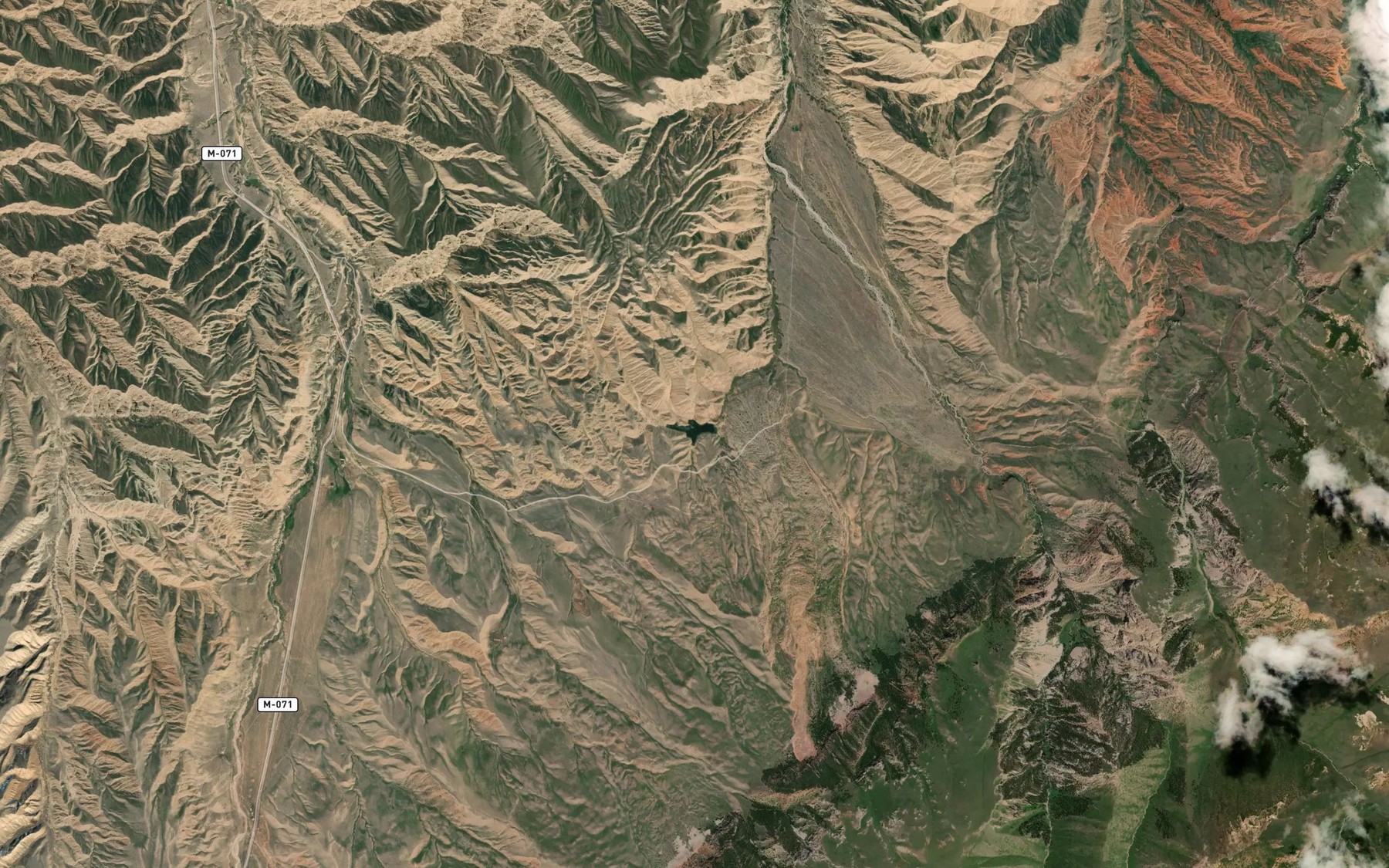 Satellite map of the Ozero Torpo