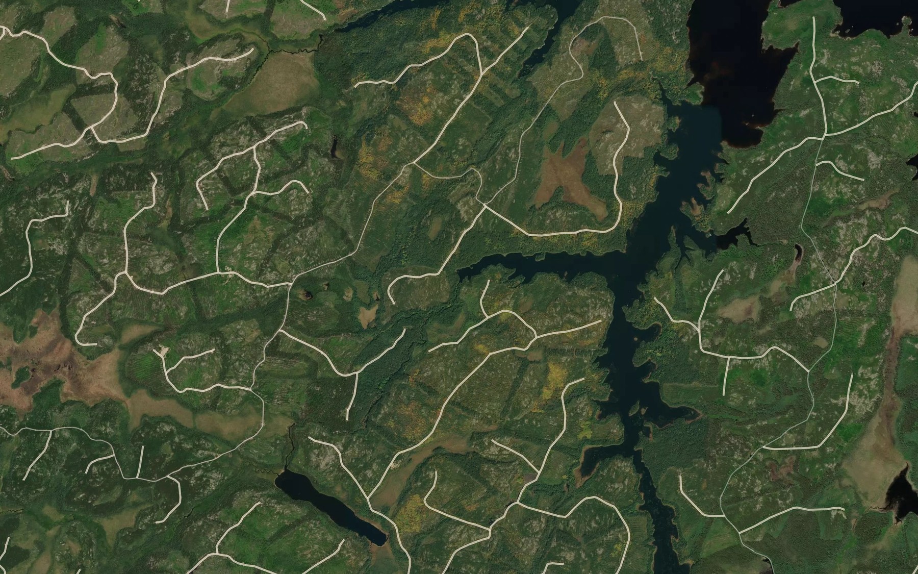 Satellite map of the Ruisseau Rughead
