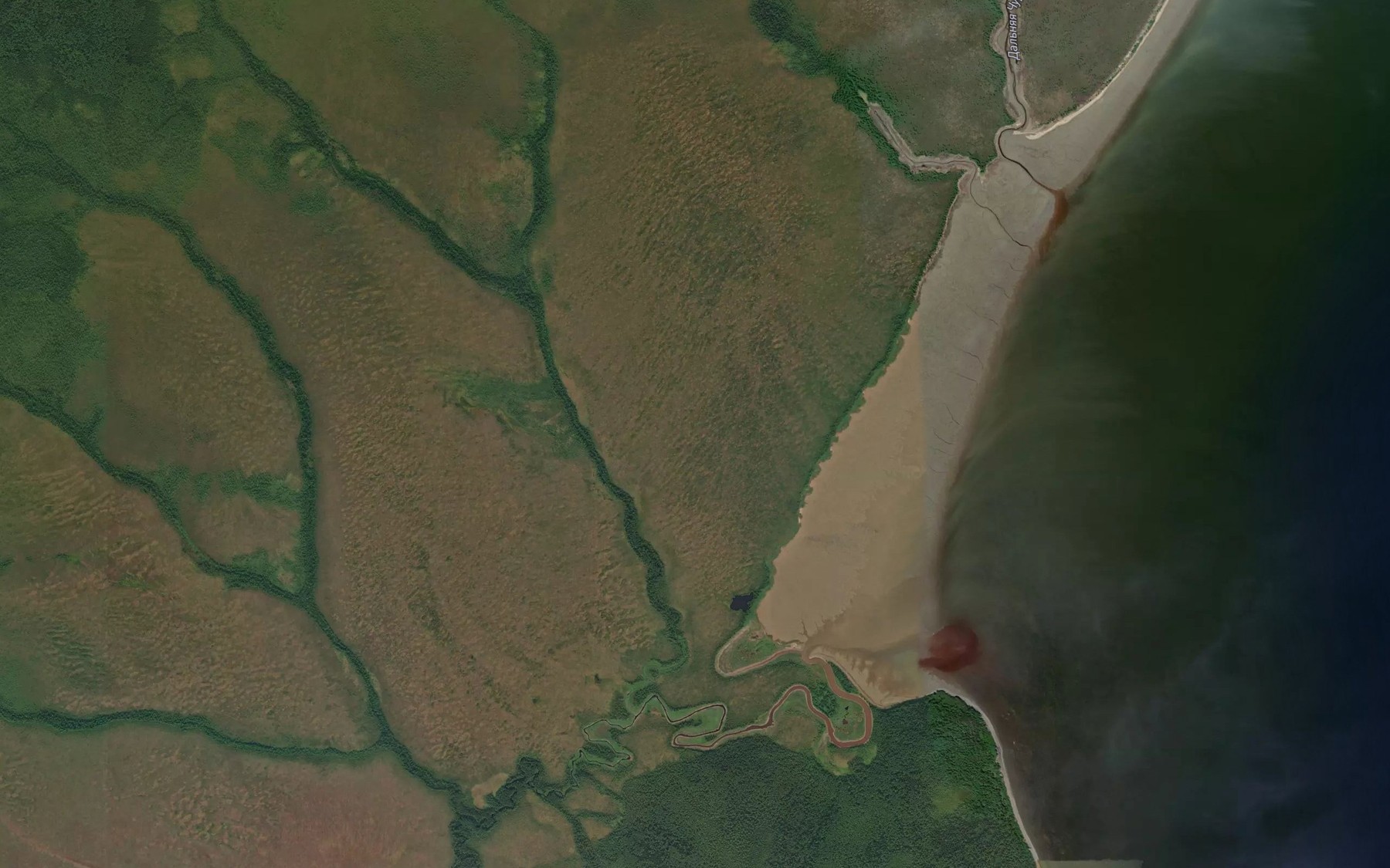 Satellite map of the Chernaya