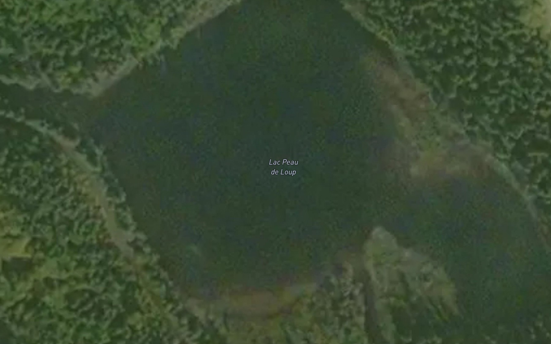 Satellite map of the Lac Peau de Loup