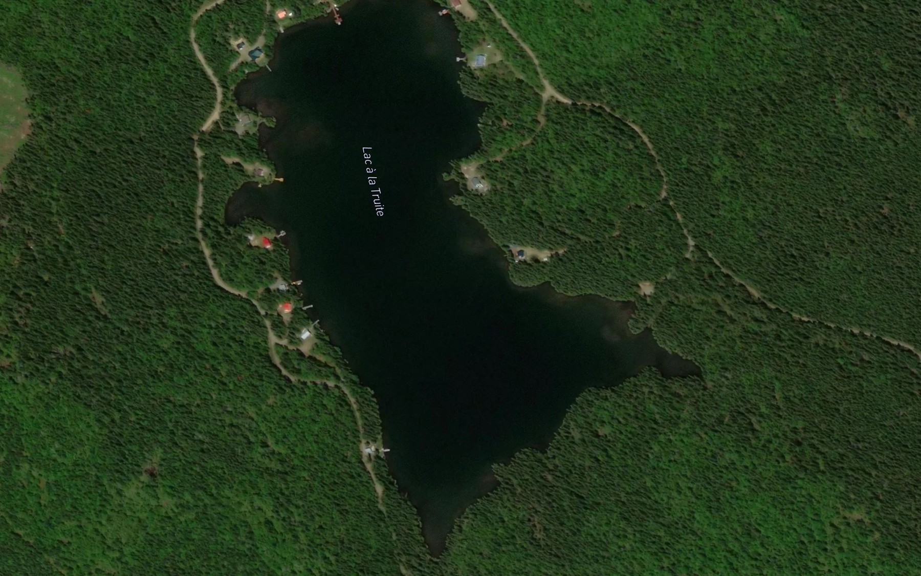 Satellite map of the Lac a la Truite
