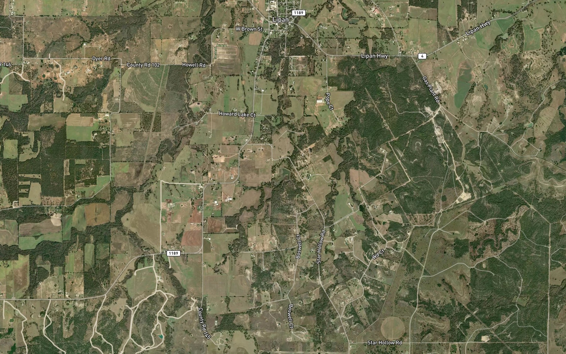Satellite map of the Engler Lake