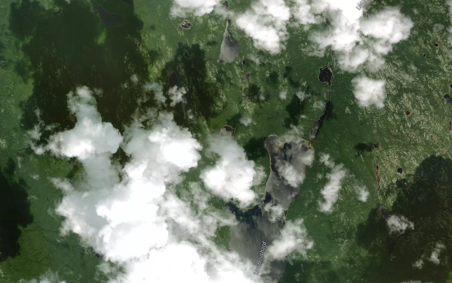 Satellite map of the Lac Garcion