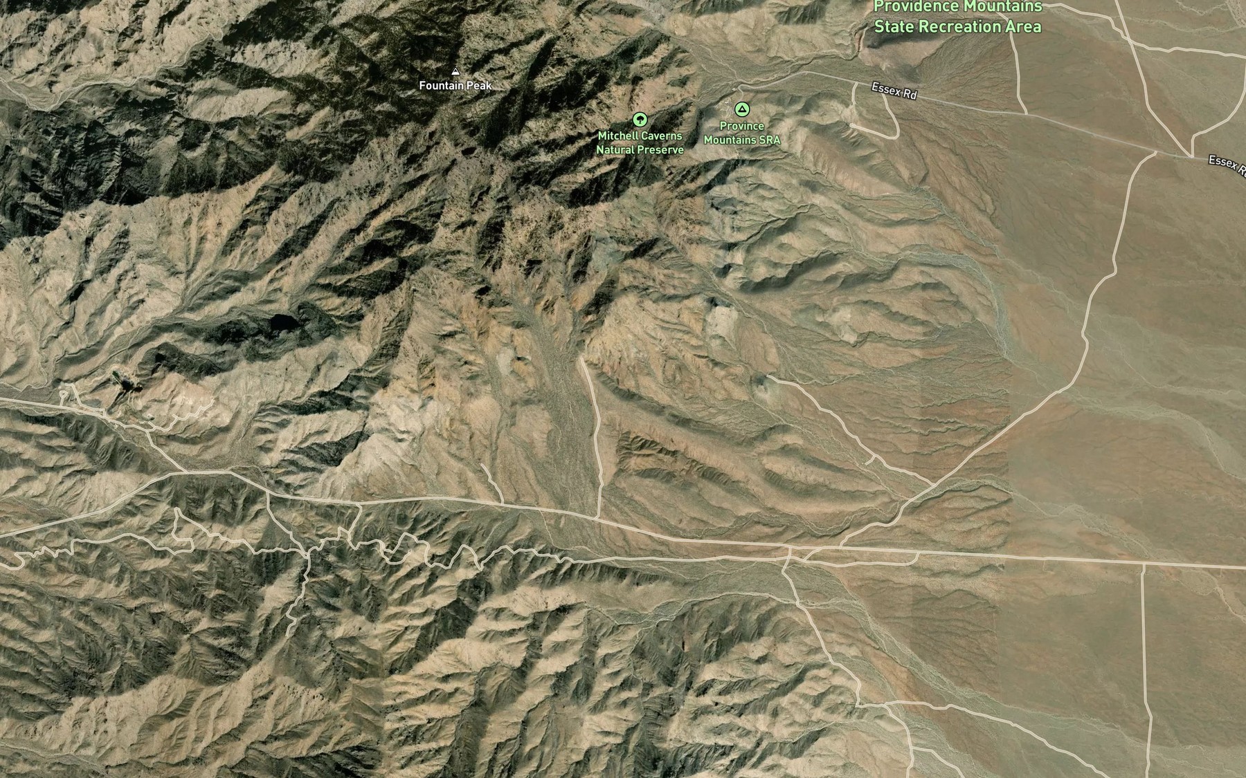 Satellite map of the Blind Spring