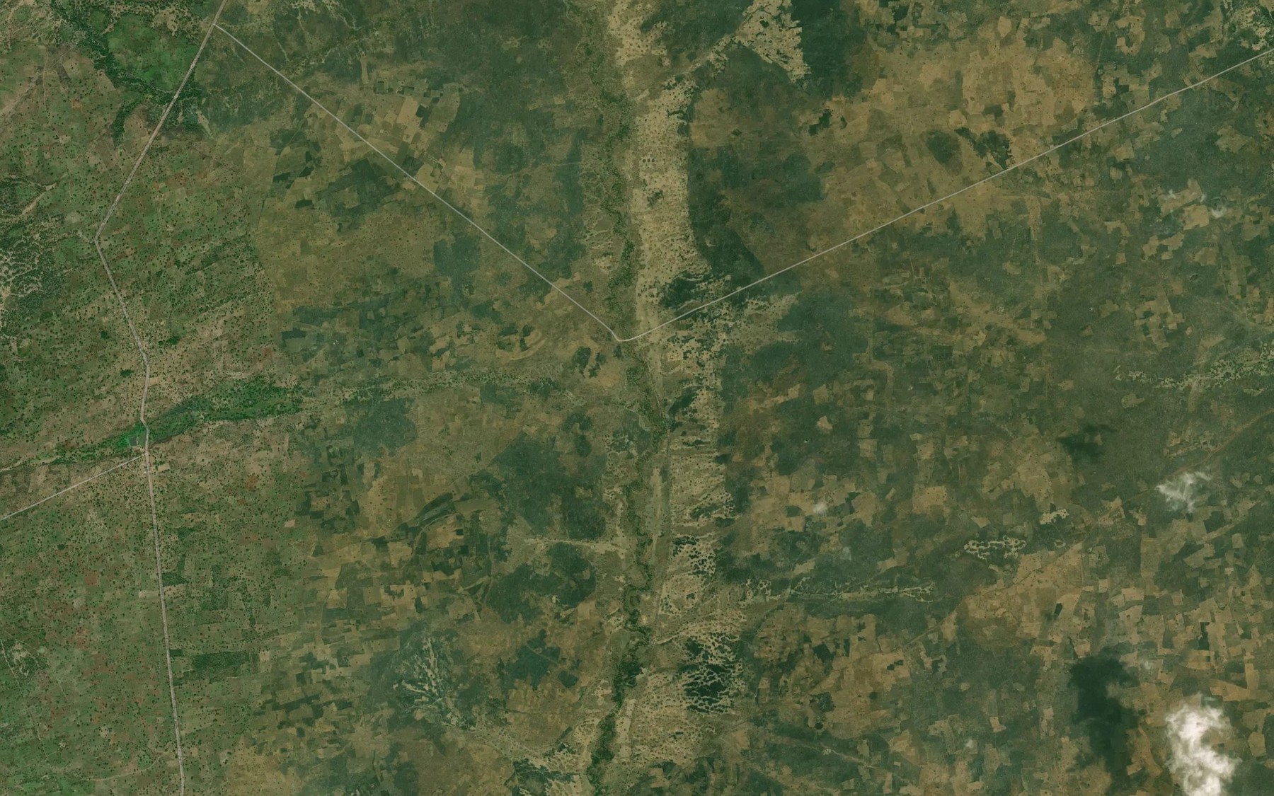 Satellite map of the River Jir