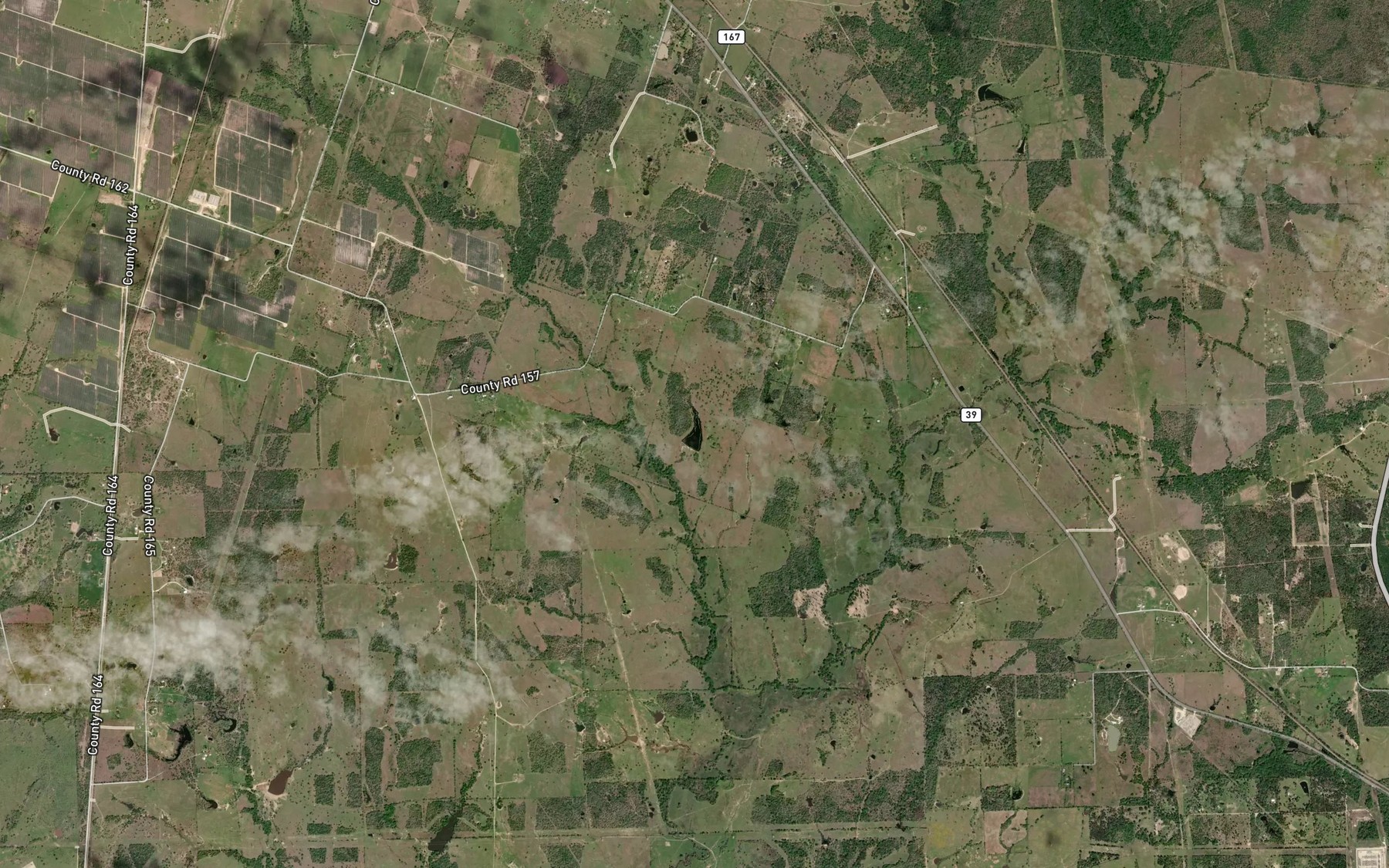Satellite map of the Howard Reservoir