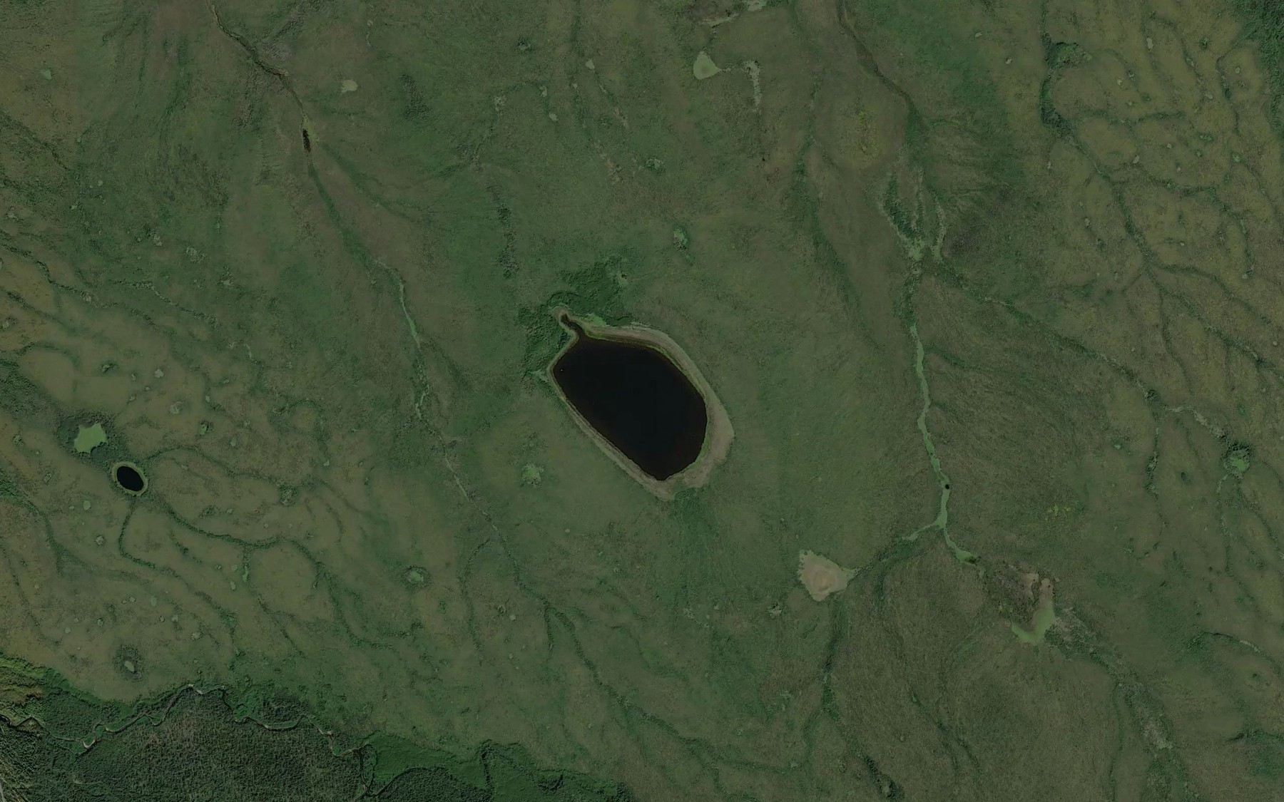 Satellite map of the Dull Ax Lake