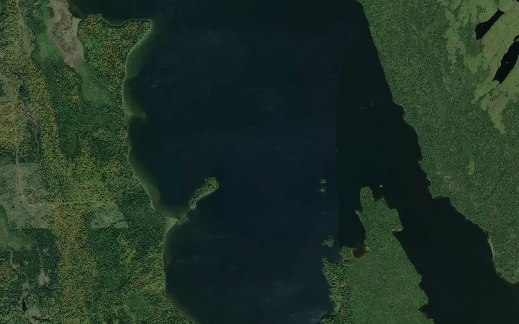 Satellite map of the Chief Bay