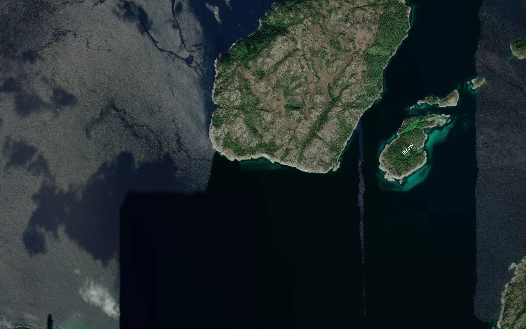 Satellite map of the Malvika