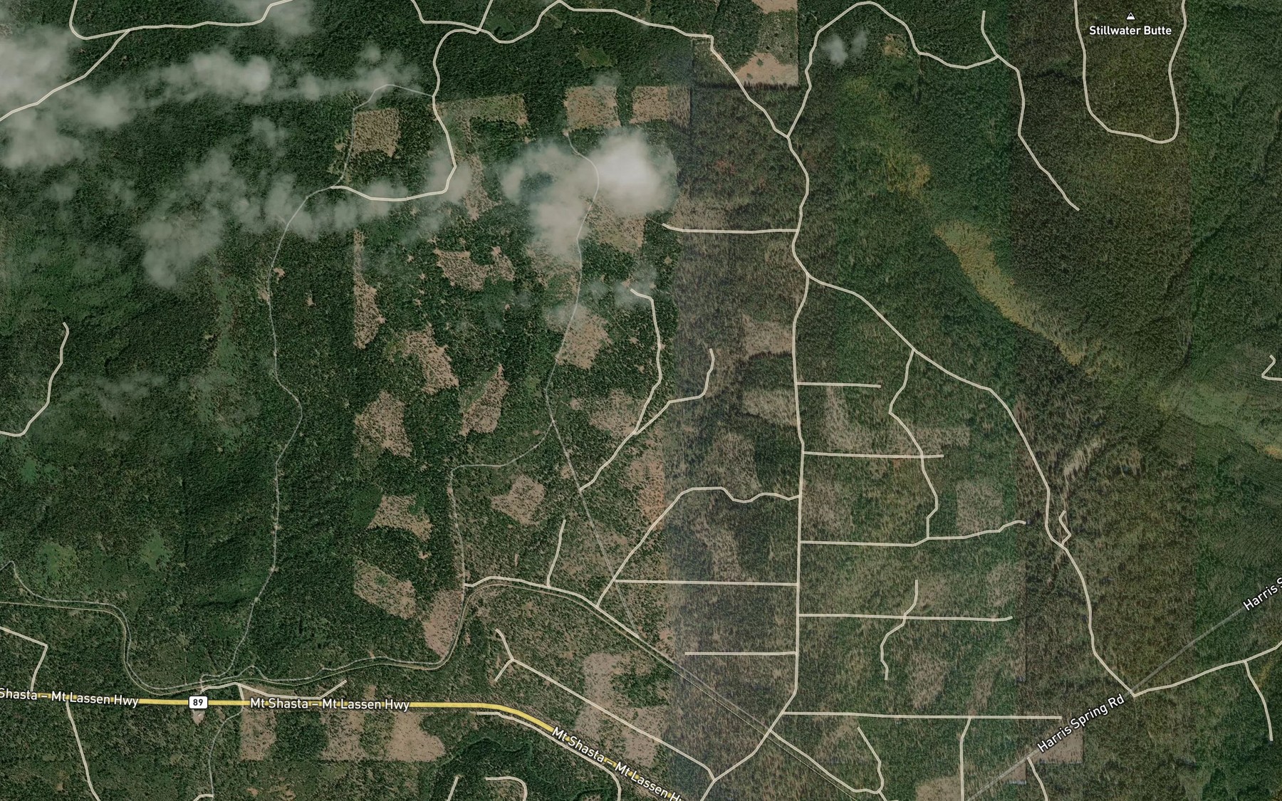 Satellite map of the McKay Creek