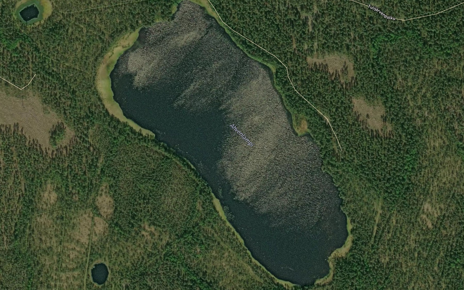 Satellite map of the Ahvenlampi