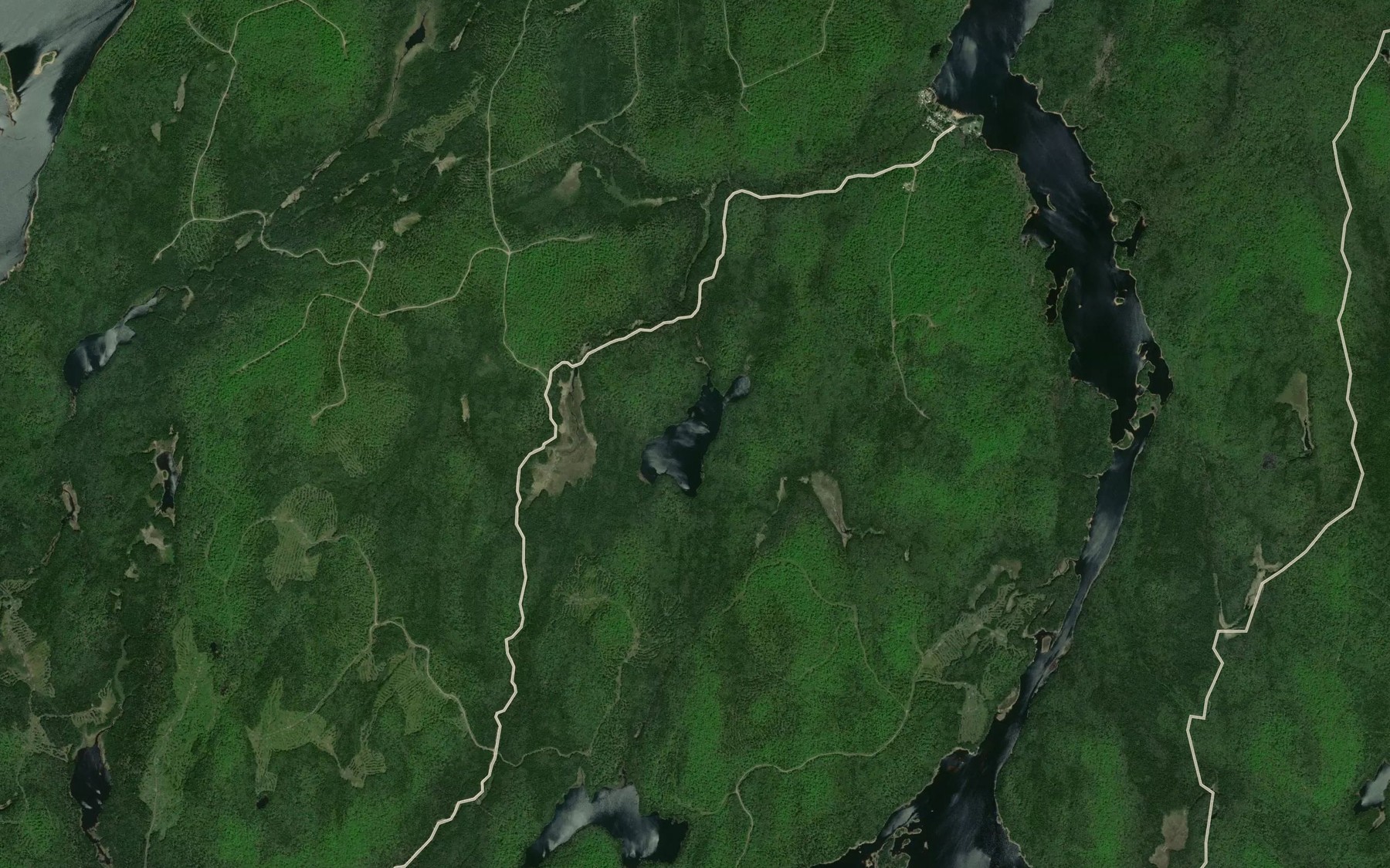 Satellite map of the Lac Dempsey